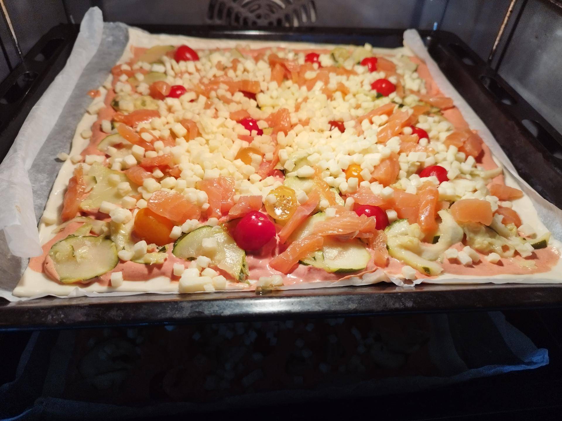 Pizza courgettes et saumon - Recepten Companion XL | Moulinex