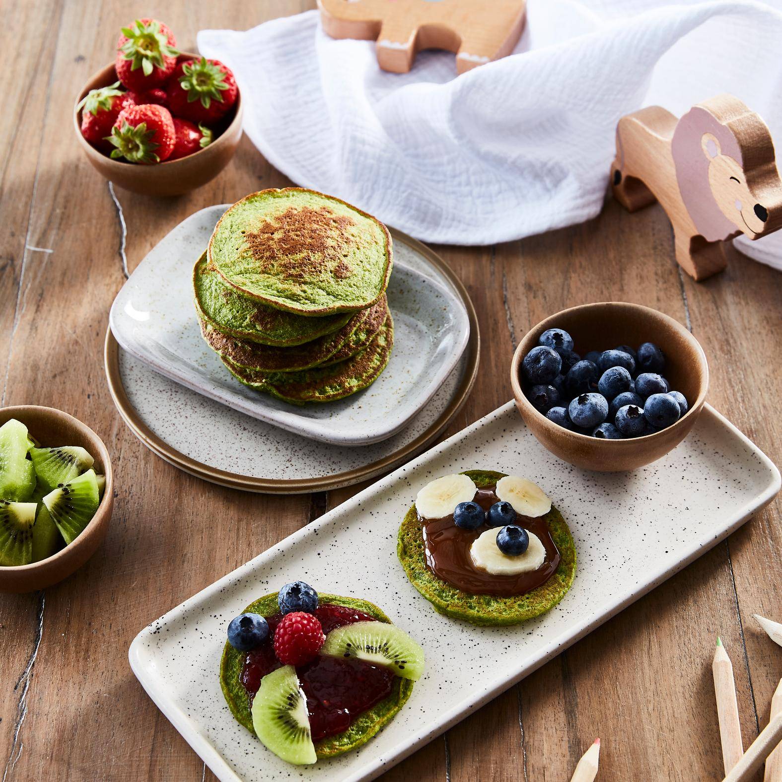 Pancakes aux épinards et bananes - Recepten Perfectmix + | Moulinex
