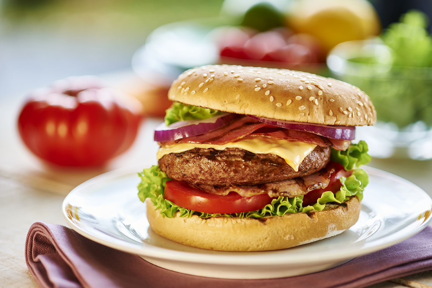 Burger au bacon fumé - Recepten Cook'in One | Moulinex