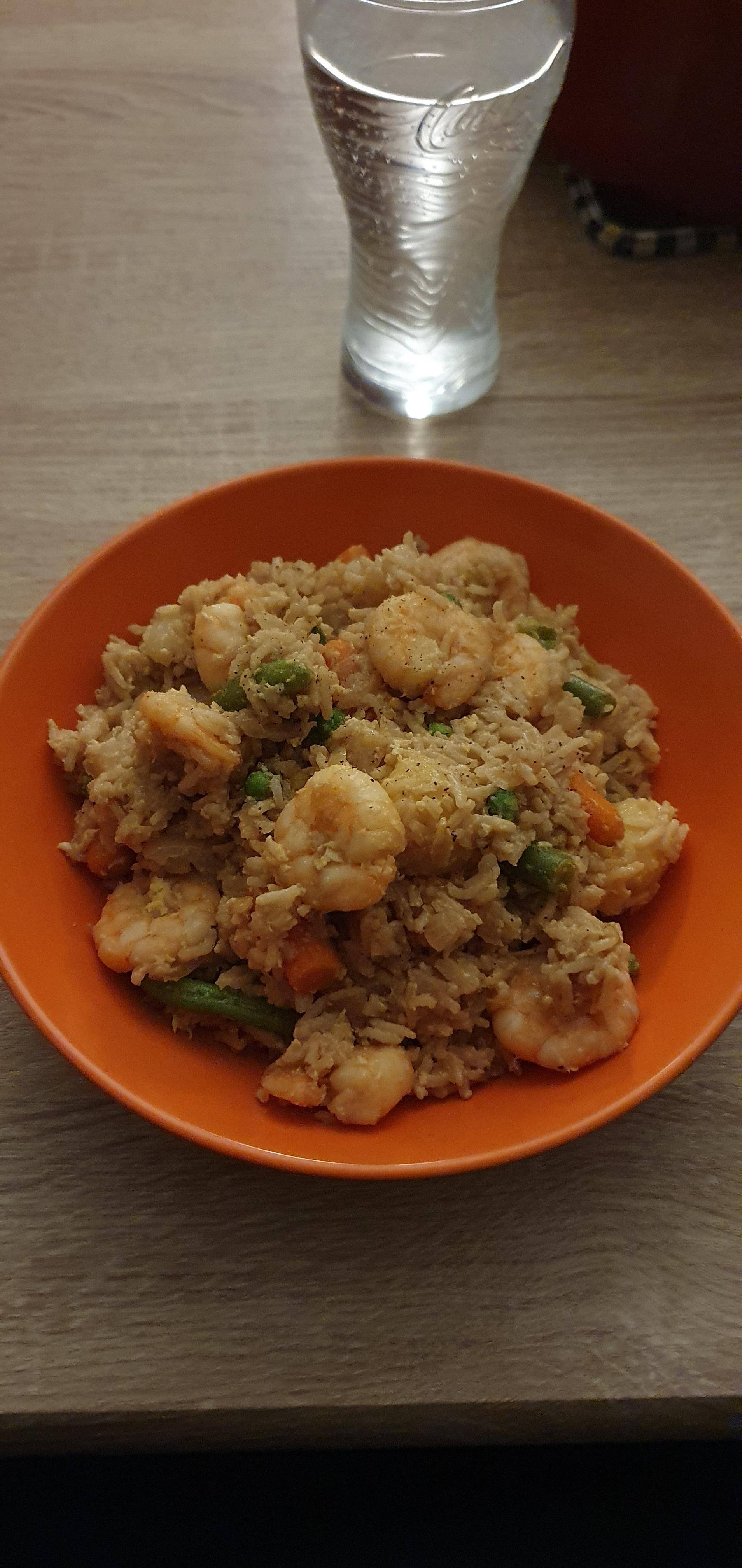 Riz sauté aux crevettes et aux légumes - Recepten Cookeo | Moulinex