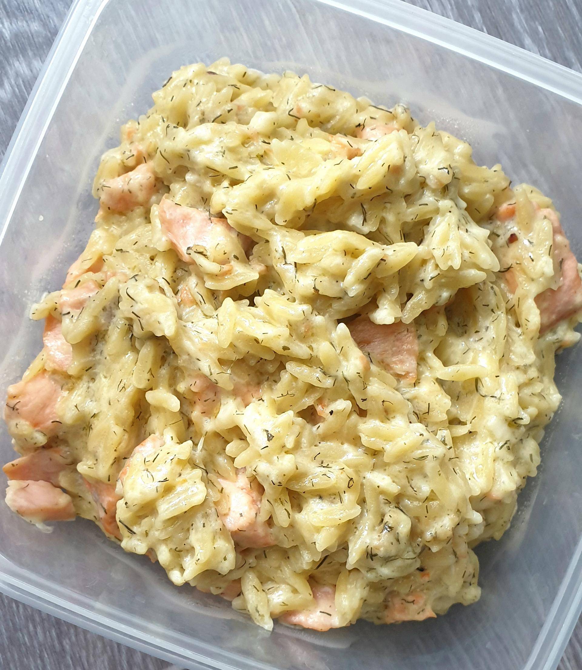 One pot Orzo crémeux au saumon - Recepten Companion Connect | Moulinex
