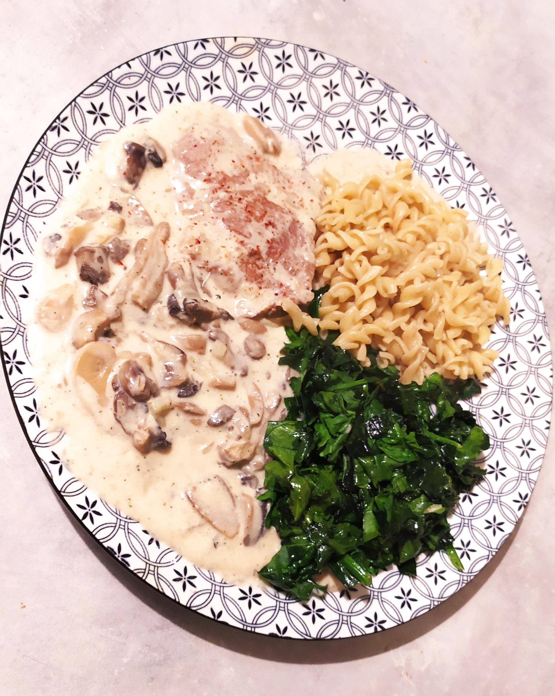 Escalopes veau crème et champignons - Recepten Cookeo | Moulinex