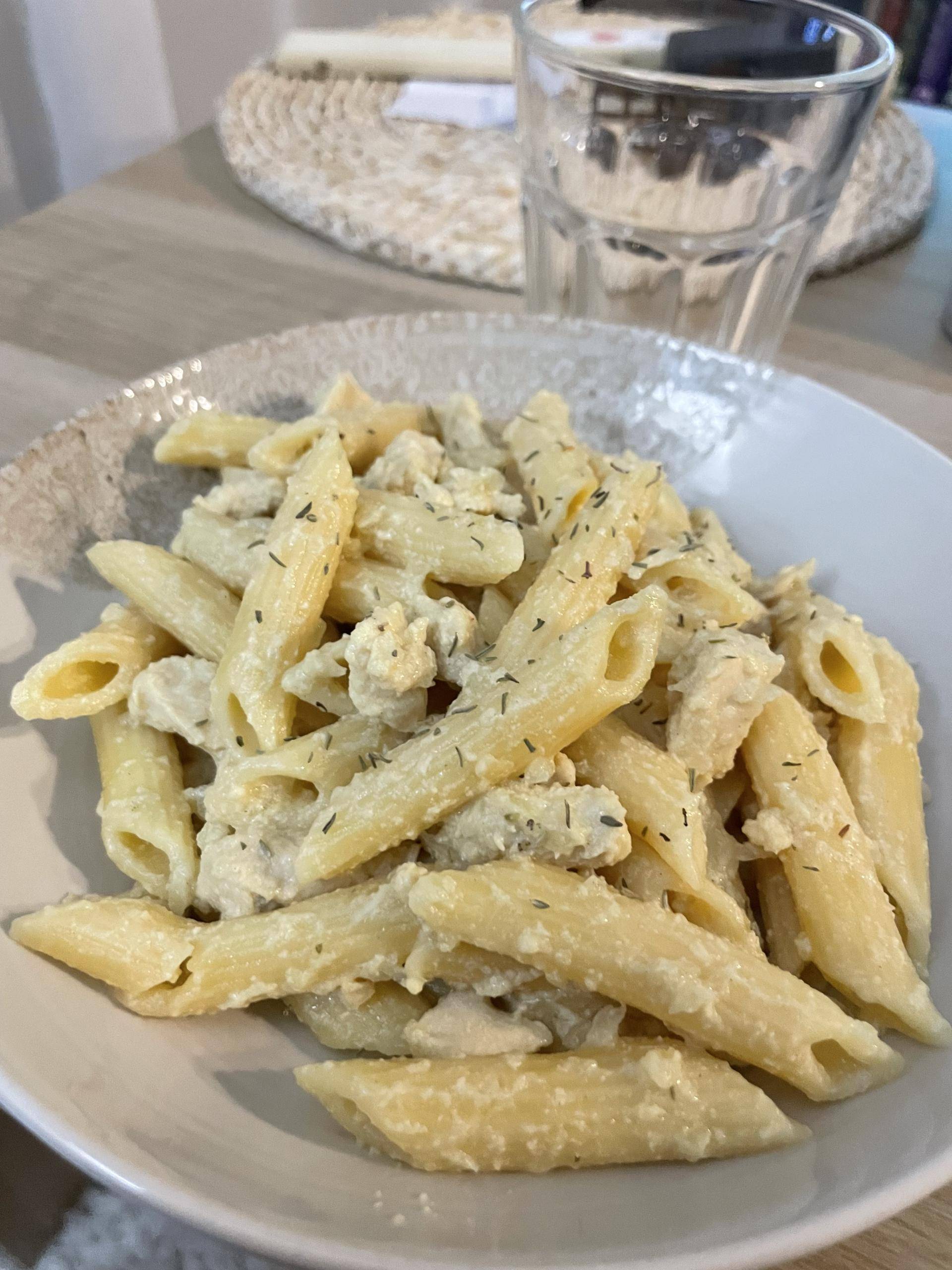 Pâtes aux poulet - sauce moutarde miel - Recette Cookeo V3 | Moulinex