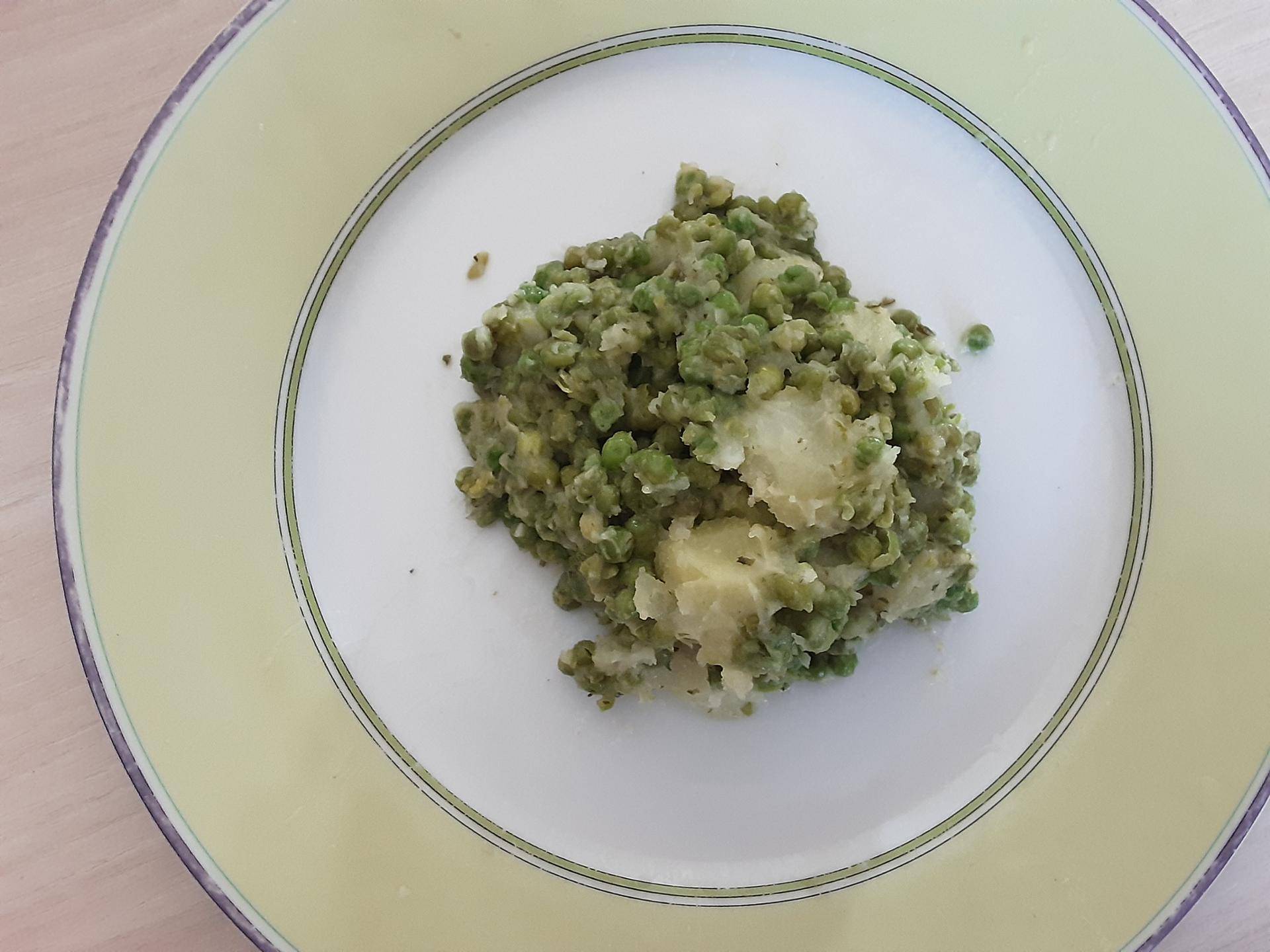 Petits pois beurre persillé pommes de terre - Recepten Cookeo | Moulinex