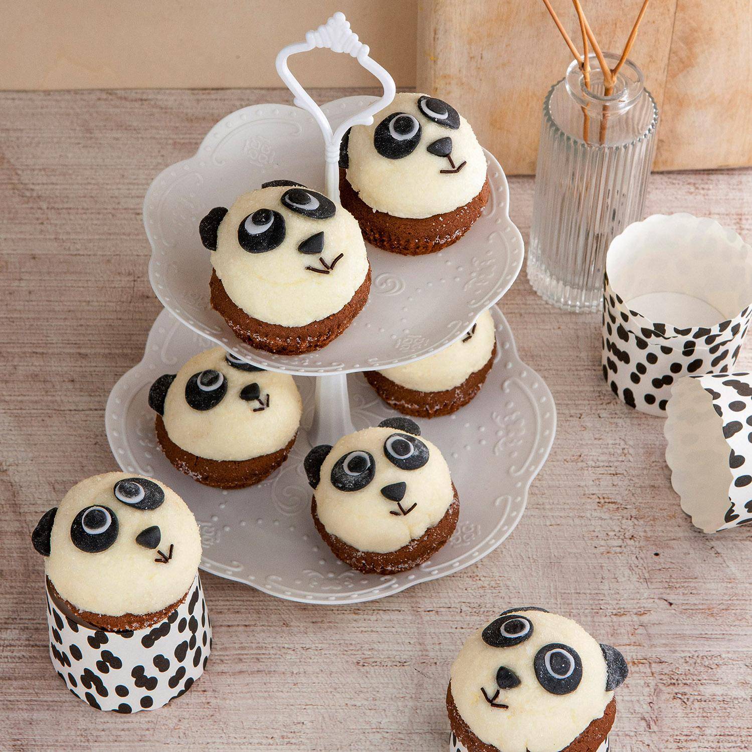 Cup-Cake chocolat panda - Recepten Companion | Moulinex