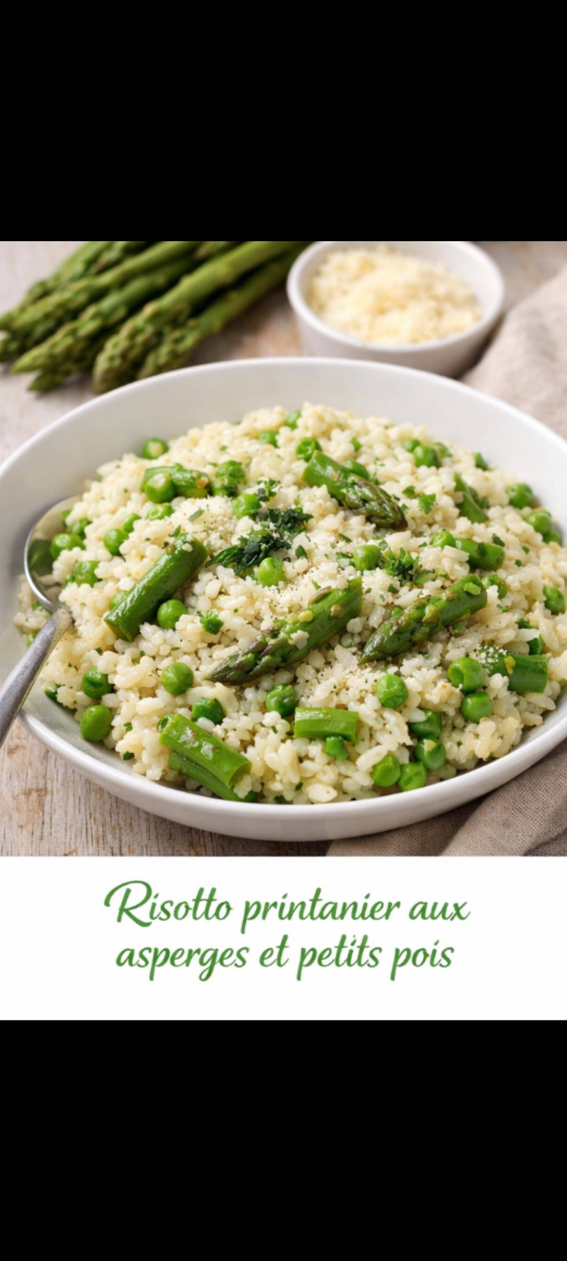 Risotto printanier aux asperges et petits pois - Recette Cookeo Infinity Autostir | Moulinex