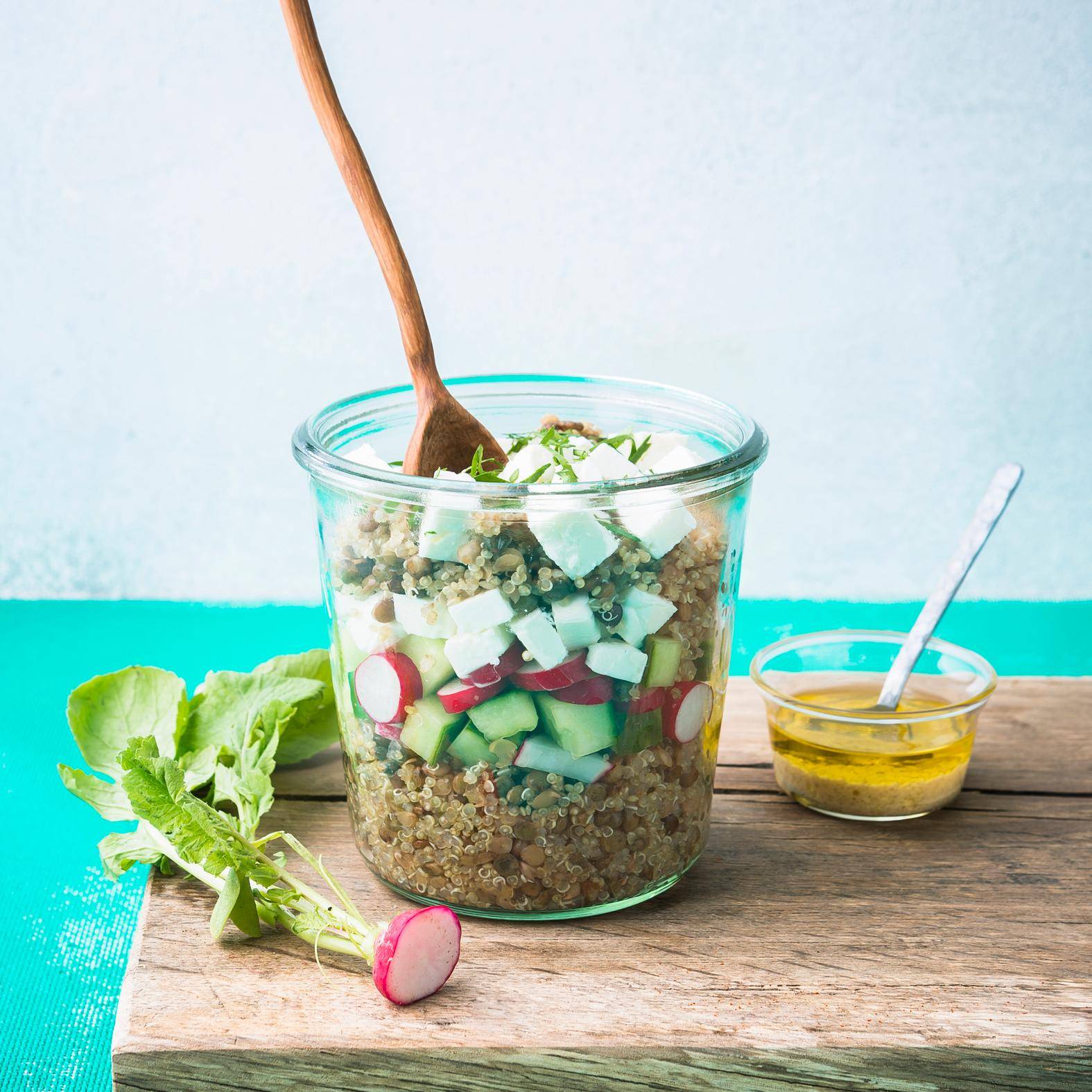 Salad jars féta - Recette Cookeo | Moulinex