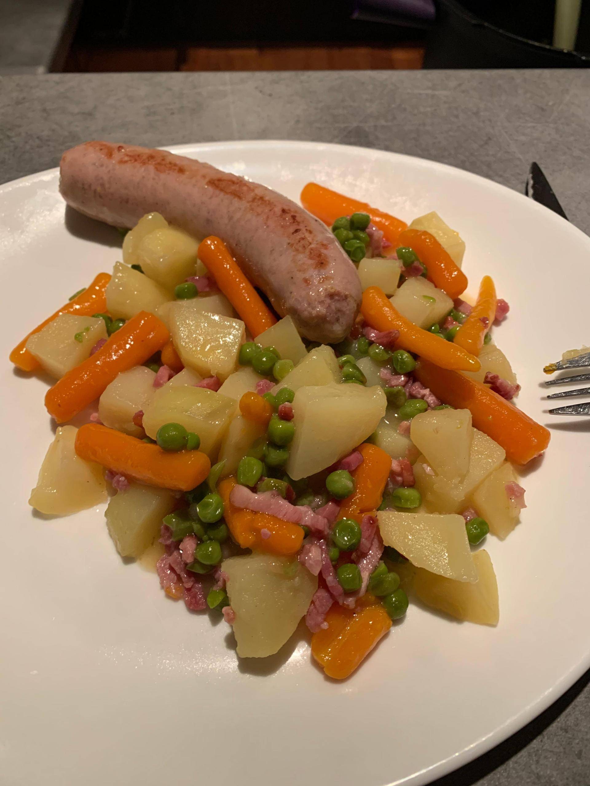 Jardinière légumes et saucisses - Recette Cookeo | Moulinex