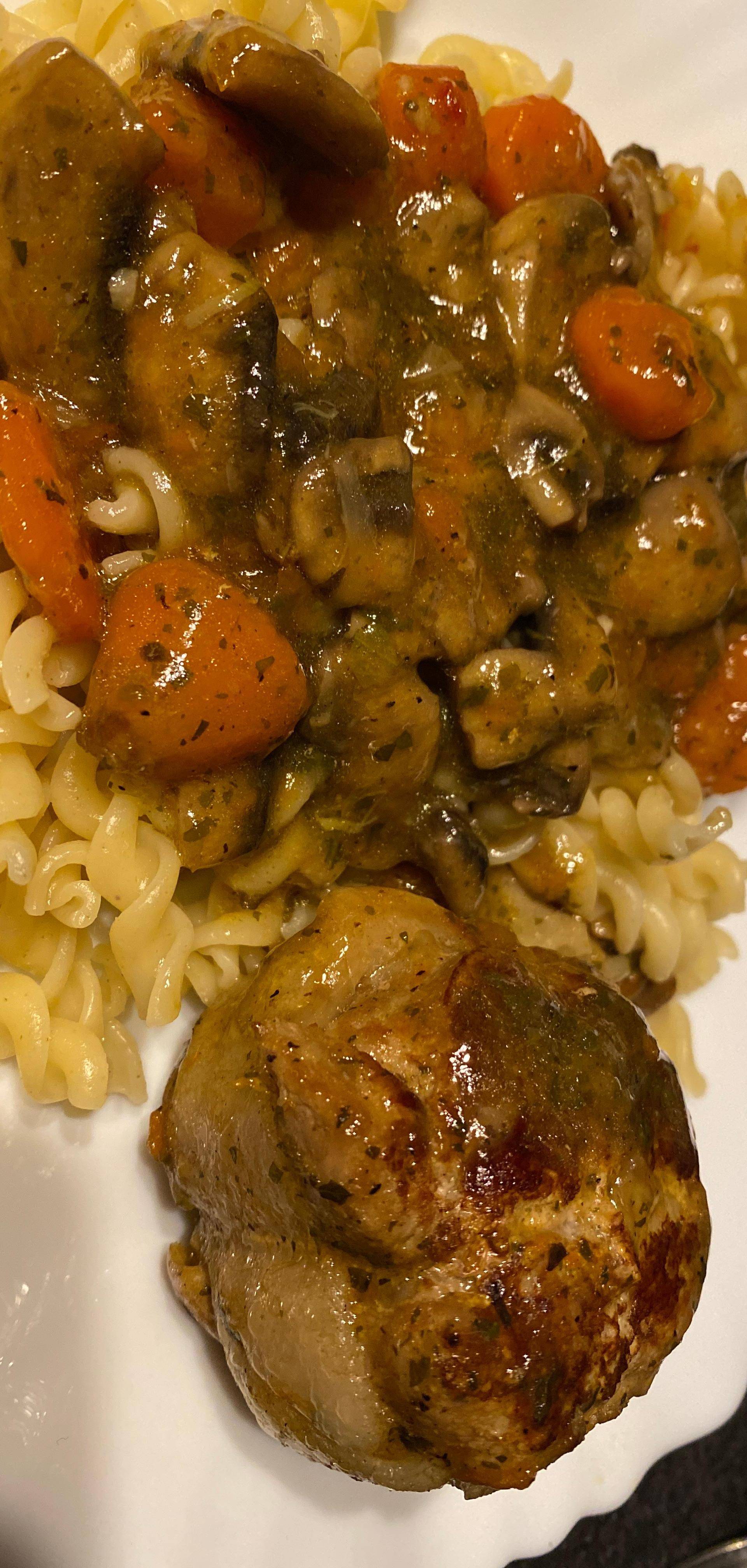 Paupiettes de porc en sauce - Recette Cookeo | Moulinex