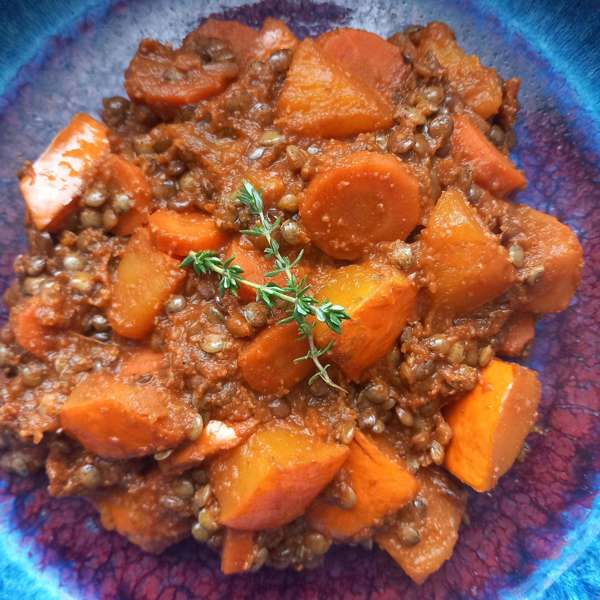 Poêlée potimarron carottes & lentilles - Recepten Cookeo V3 | Moulinex