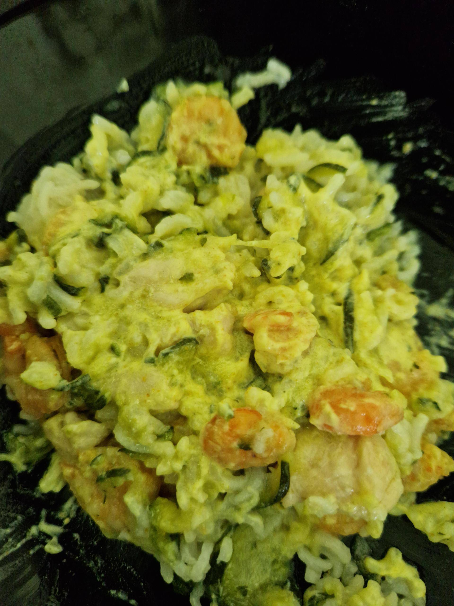 Riz crevette creme curry - Recepten Cookeo | Moulinex