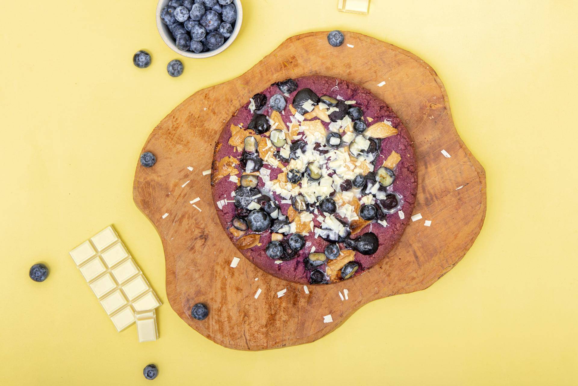 Cookie Géant Ube, Myrtilles & Chocolat Blanc - Recette Perfectmix Cook KR | Moulinex