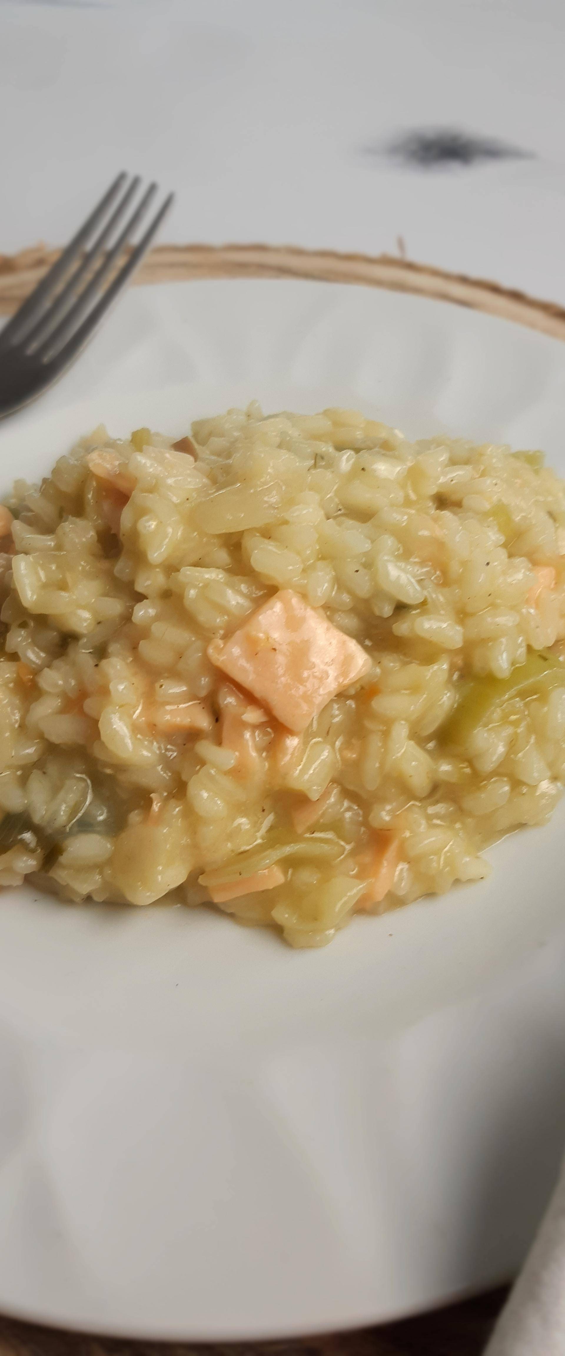 Risotto saumon fumé poireaux - Recette Companion Connect XL | Moulinex