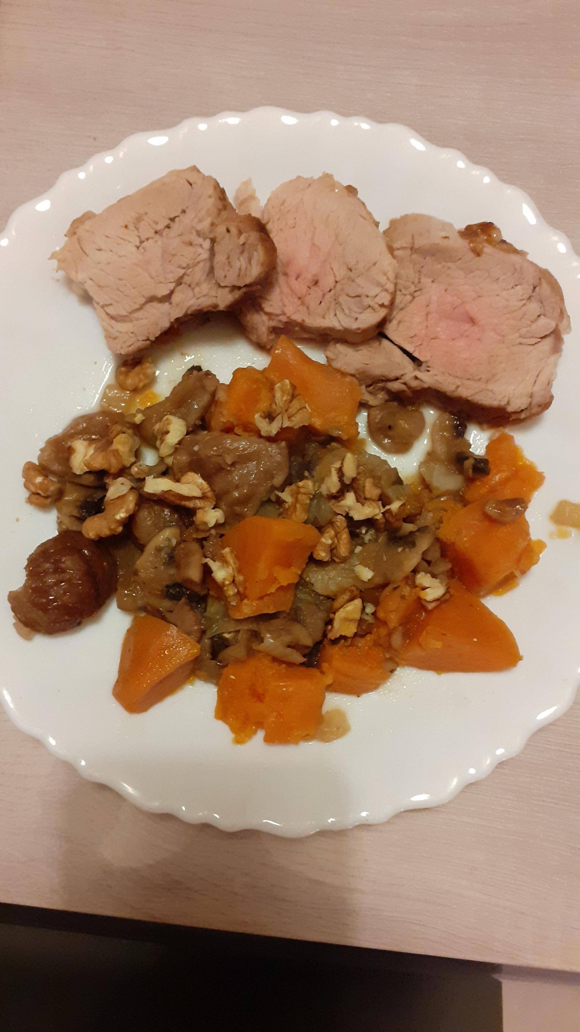Filet mignon de porc et ces legumes d'automne - Recepten Cookeo | Moulinex