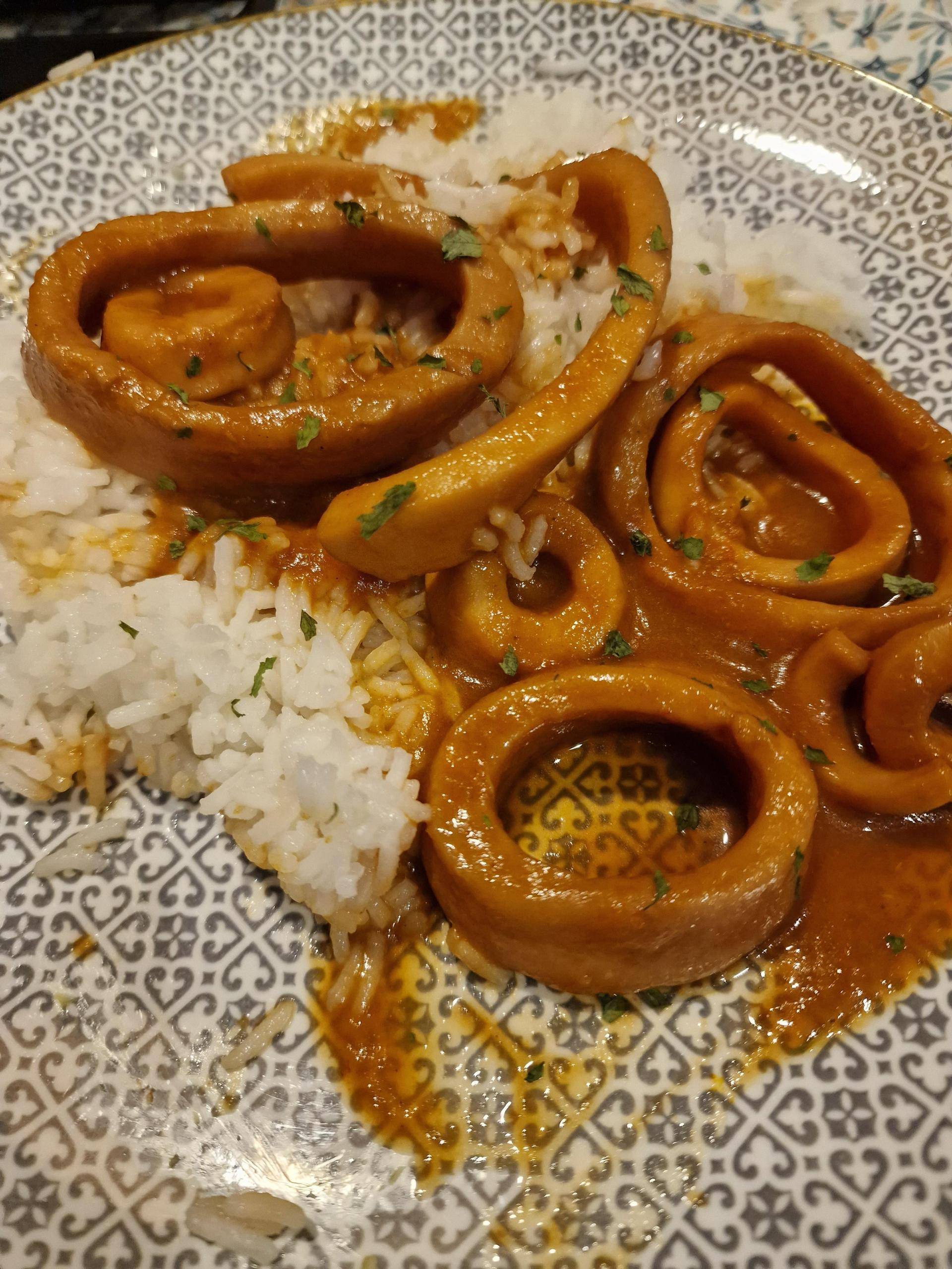 Encornets façon rouille. - Recette Companion Connect XL | Moulinex