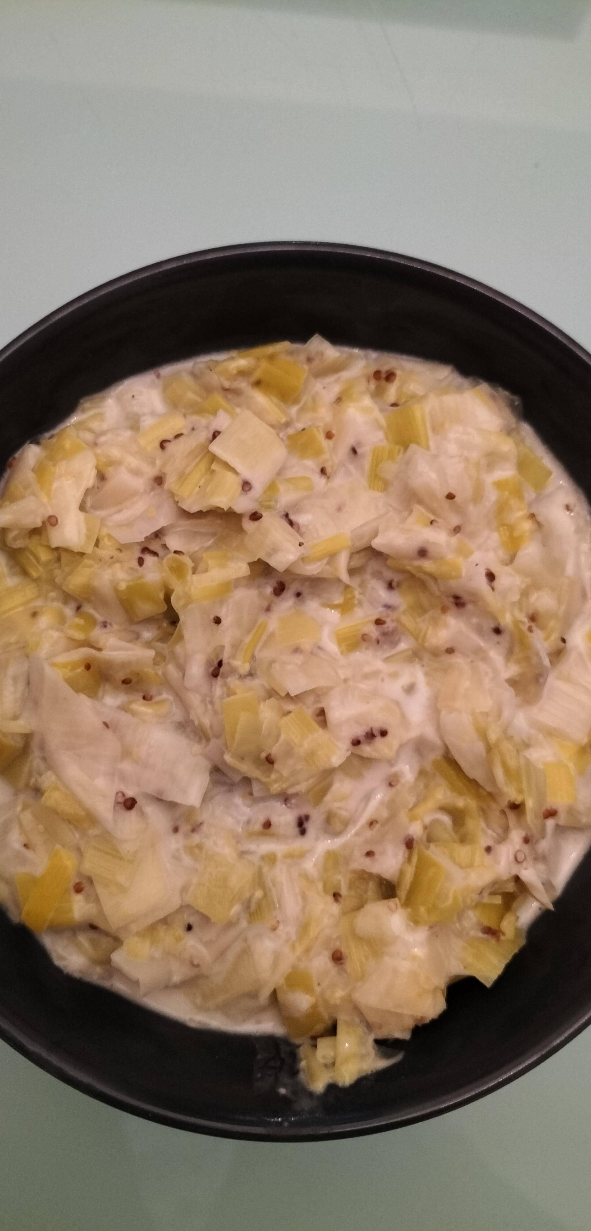 Fondue de poireaux au lait de coco et citron vert - Recette Companion Connect XL | Moulinex