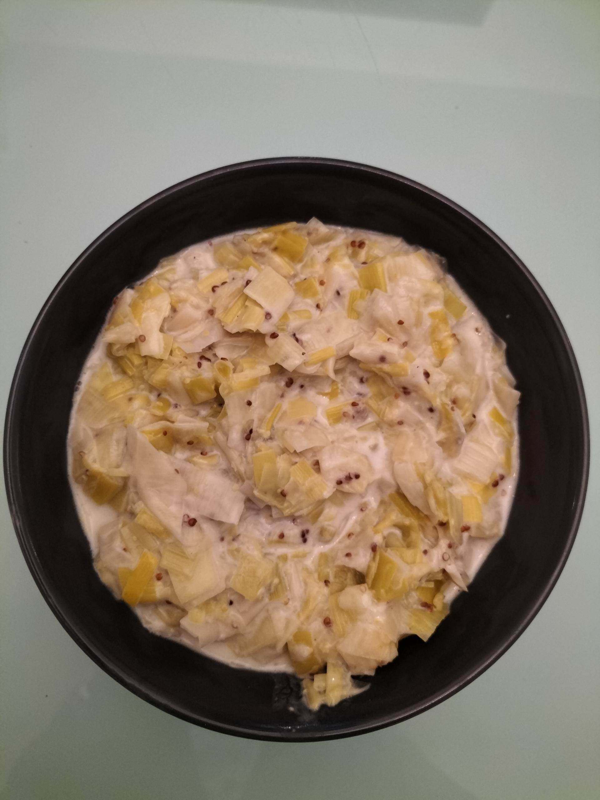Fondue de poireaux au lait de coco et citron vert - Recepten Companion Connect XL | Moulinex