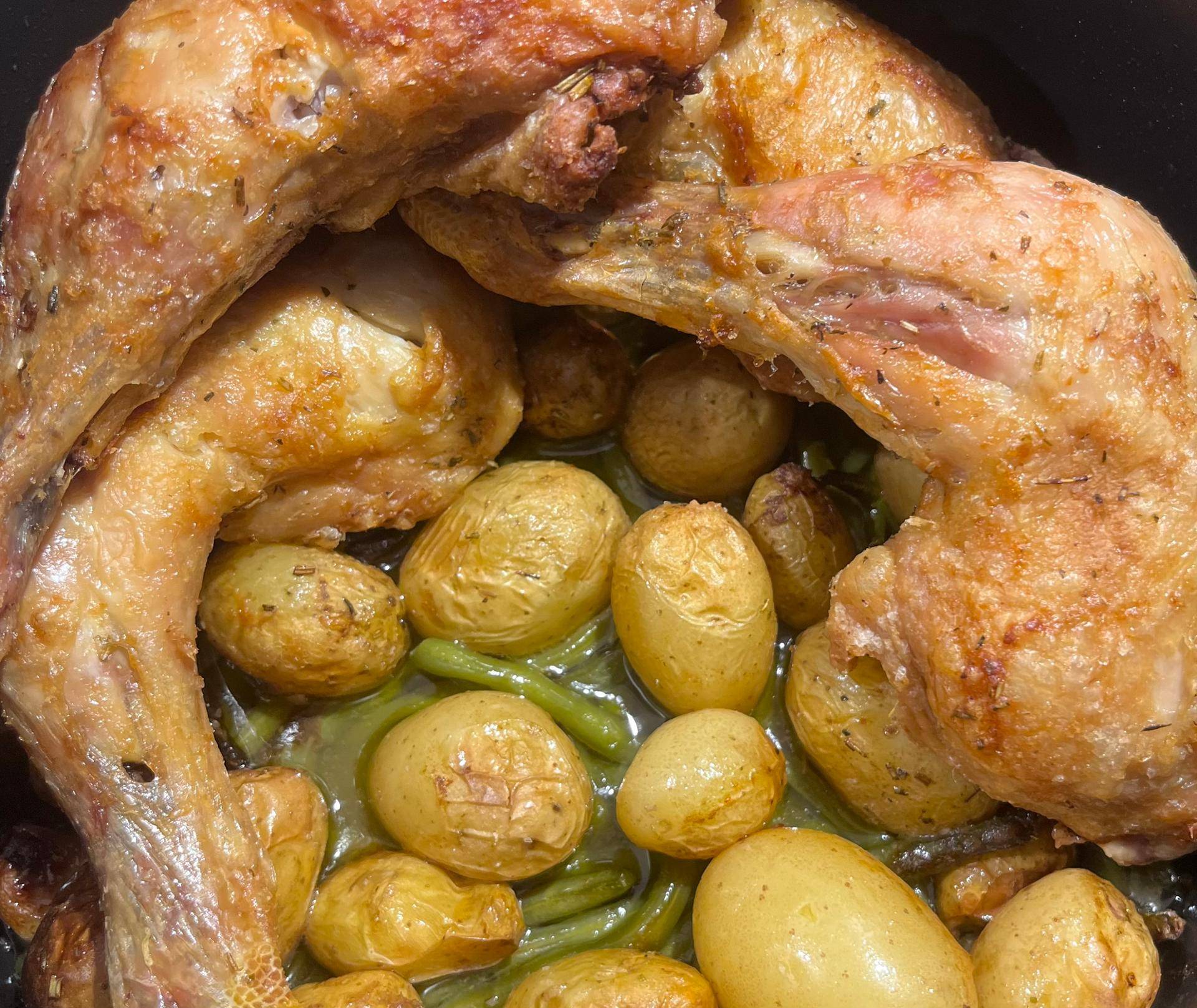 Cuisses poulet, Pommes de terre, Haricots verts - Recepten Cookeo V3 | Moulinex