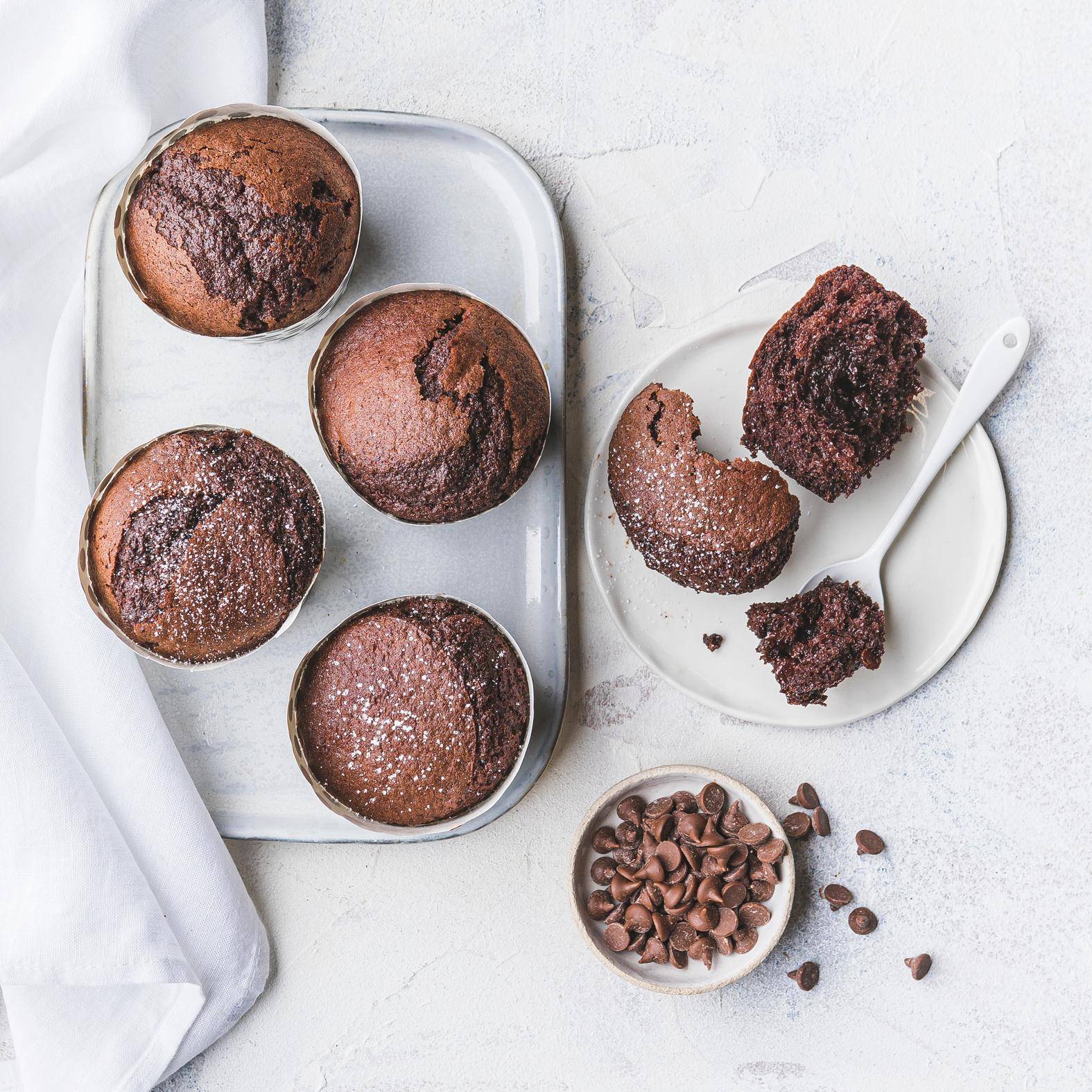 Muffins au chocolat - Recette Dual EasyFry&Grill | Moulinex