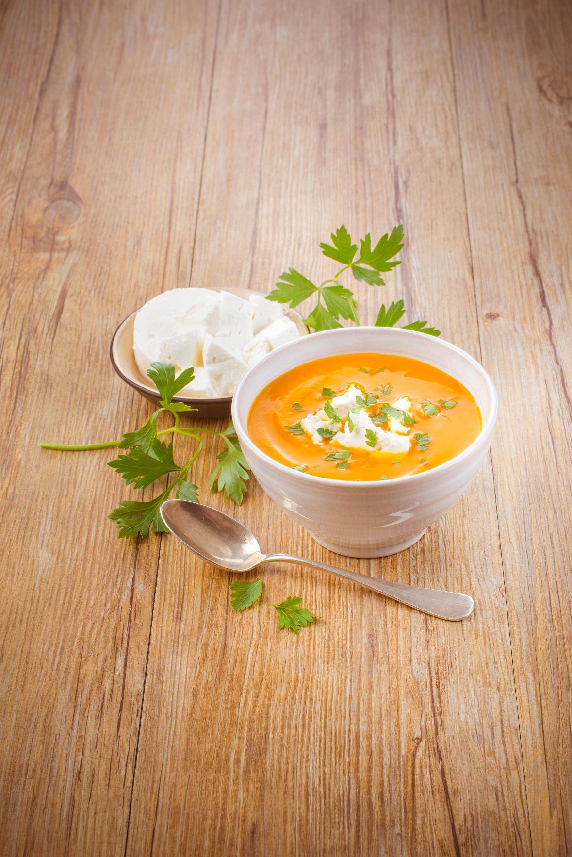 Velouté de potiron et fromage frais - Recette undefined | Moulinex