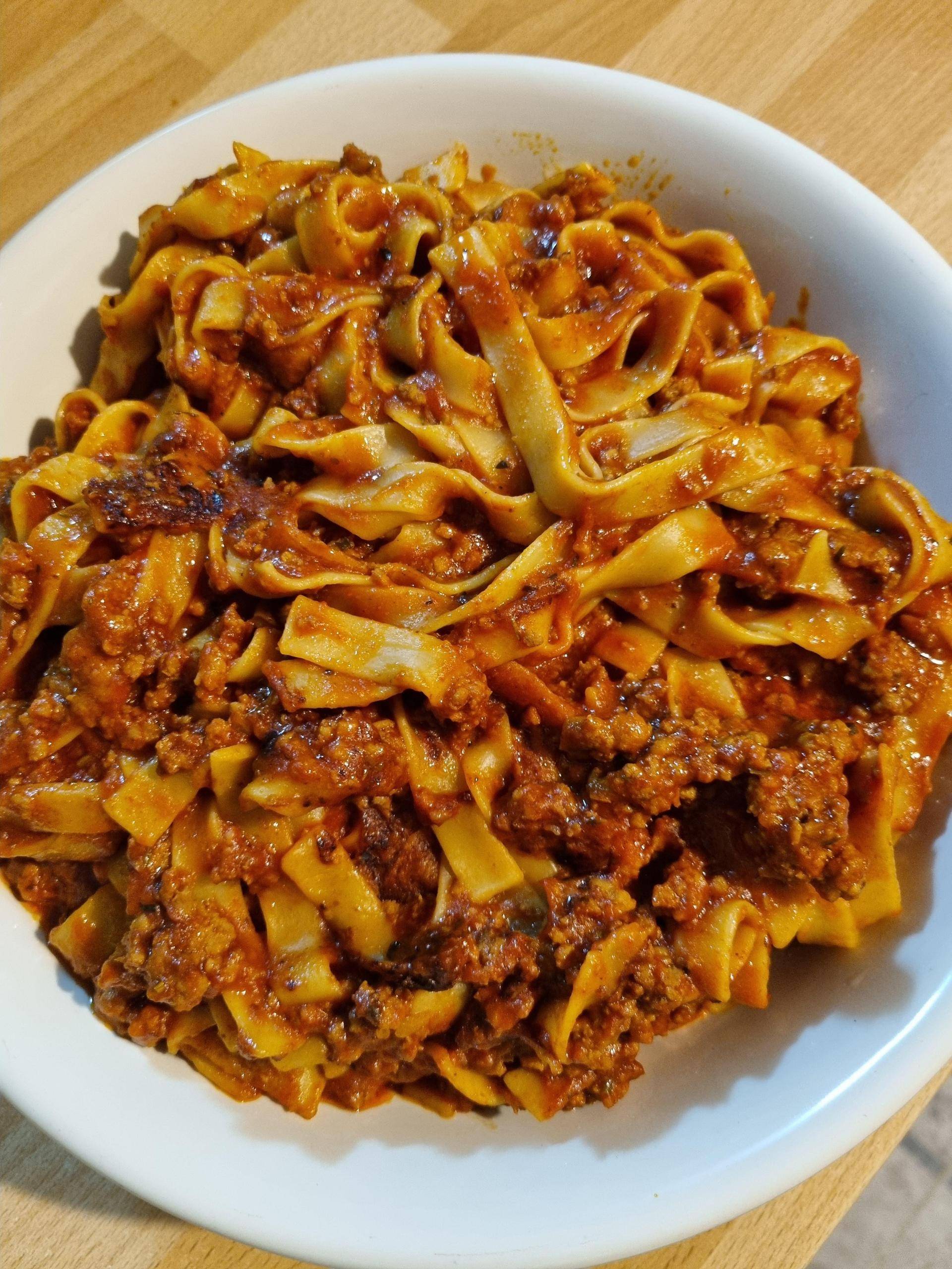 ONE POT tagliatelles à la bolognaise - Recepten Cookeo | Moulinex