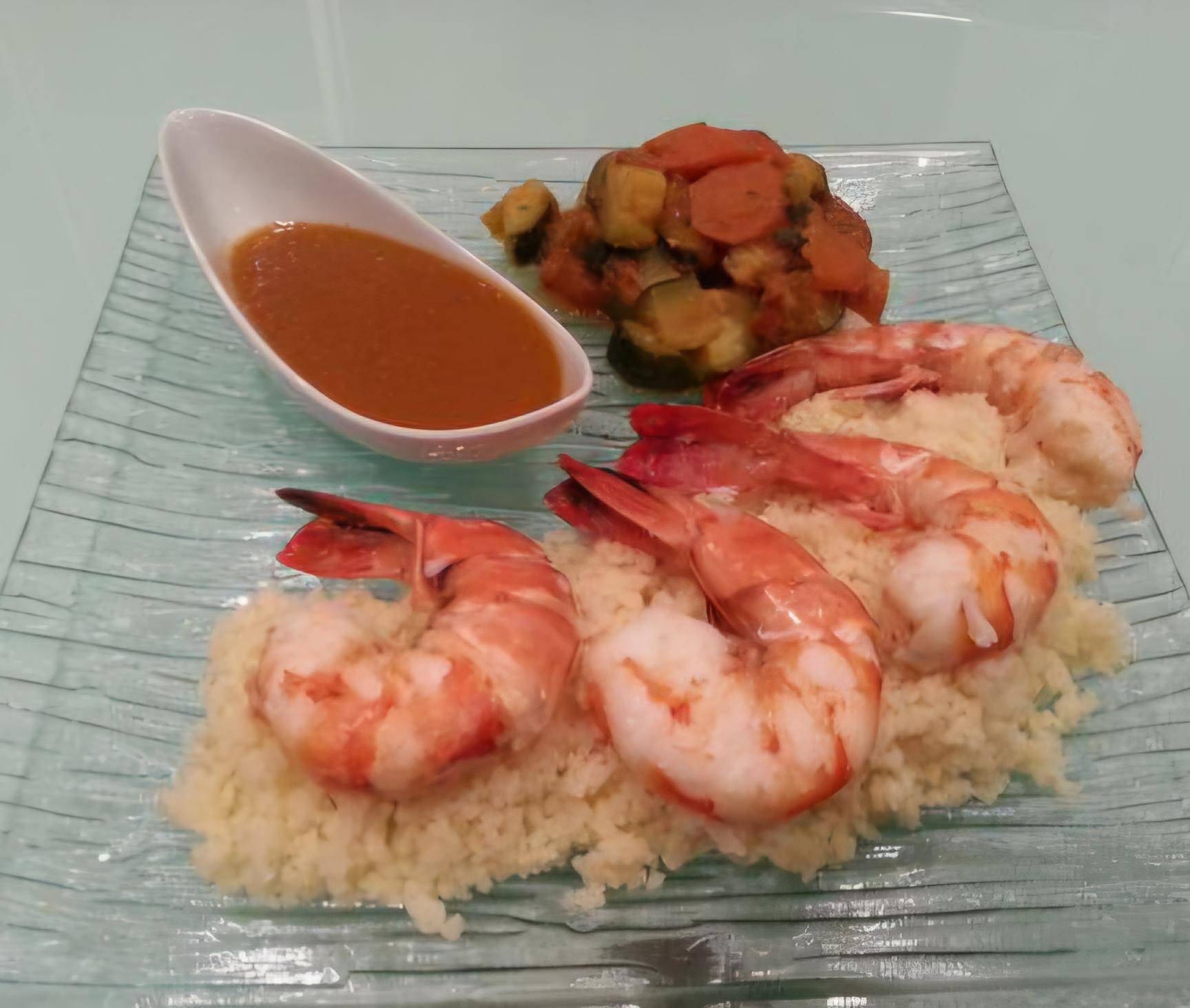 Coucous à la crevette et sa sauce bisque - Recette Companion XL | Moulinex
