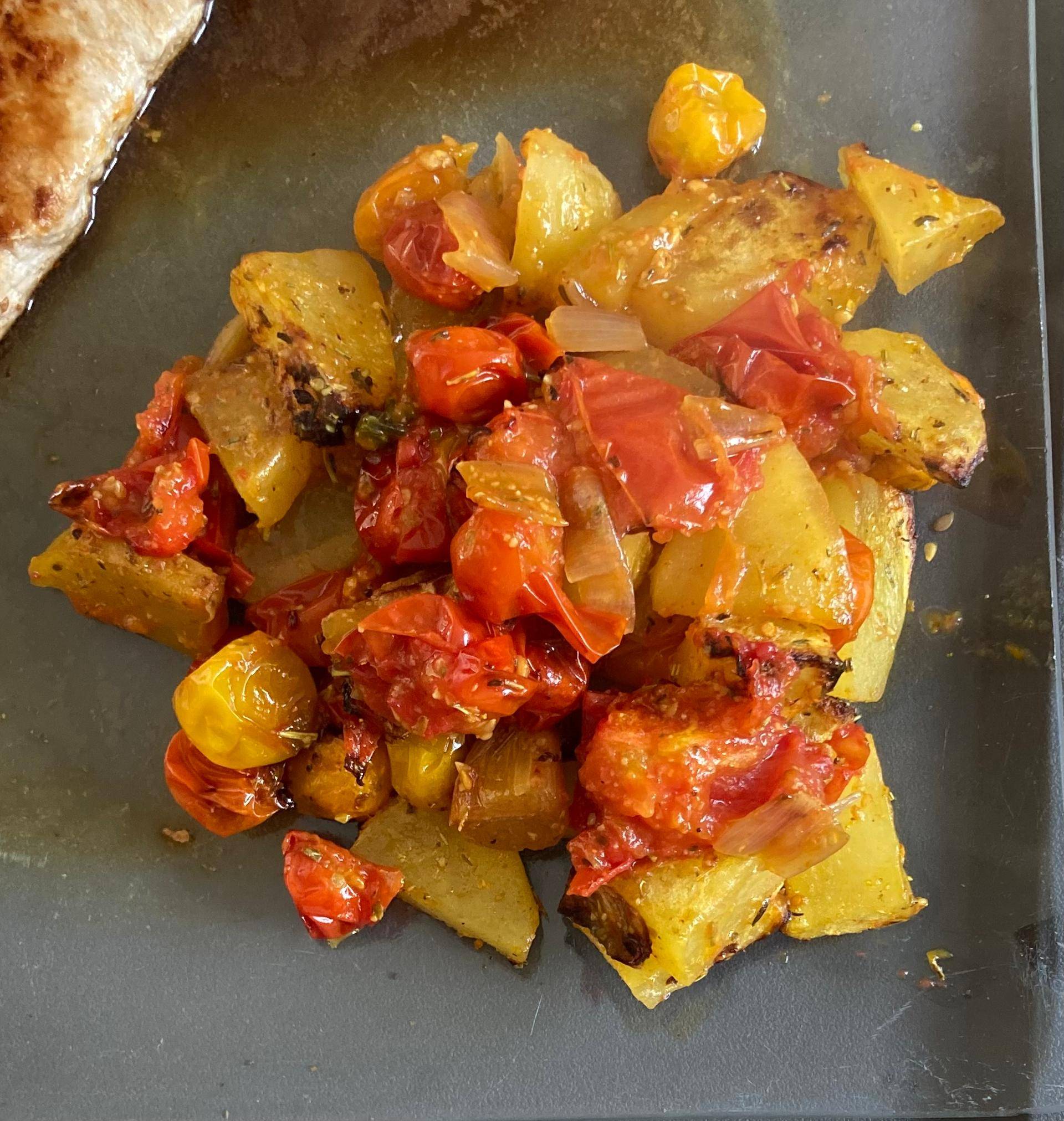 Rissolée de tomate cerise et pomme de terre - Recette Cookeo | Moulinex