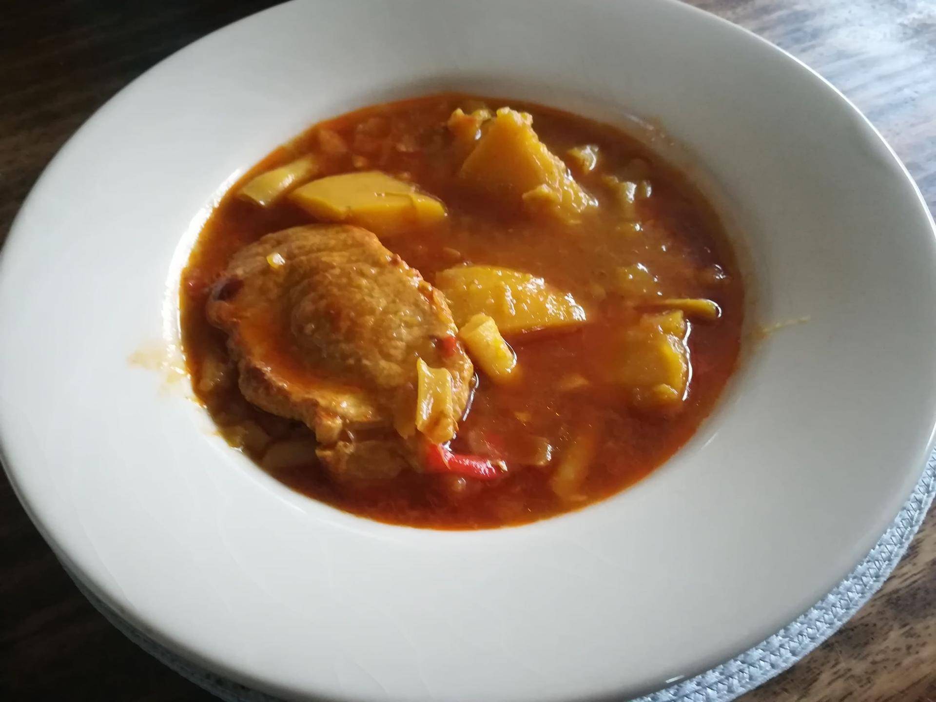 Ragoût espagnol de viande avec pommes de terre et haricots princesses - Recepten Cookeo | Moulinex