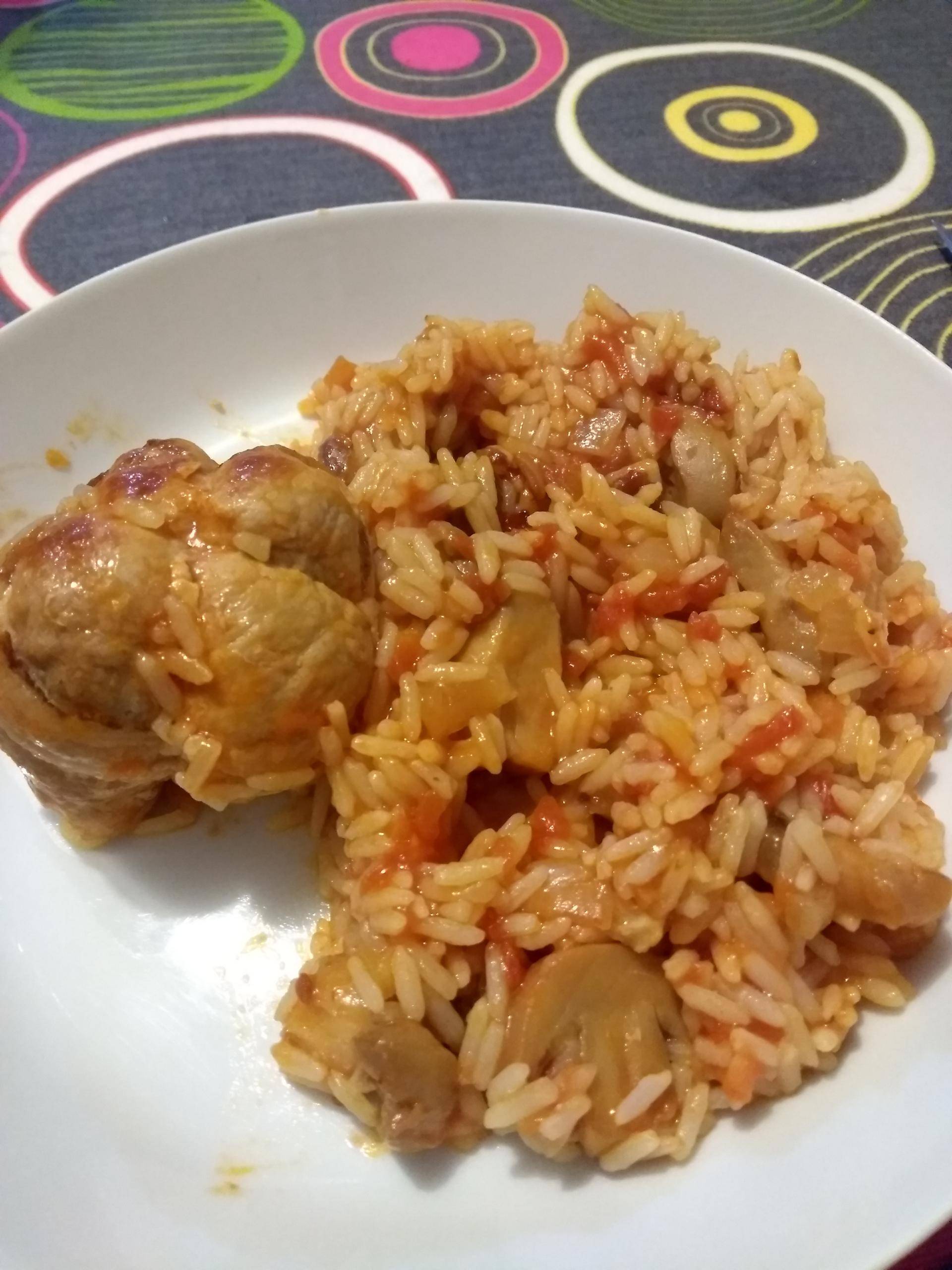 Paupiettes de porc riz a la tomate - Recepten Cookeo | Moulinex
