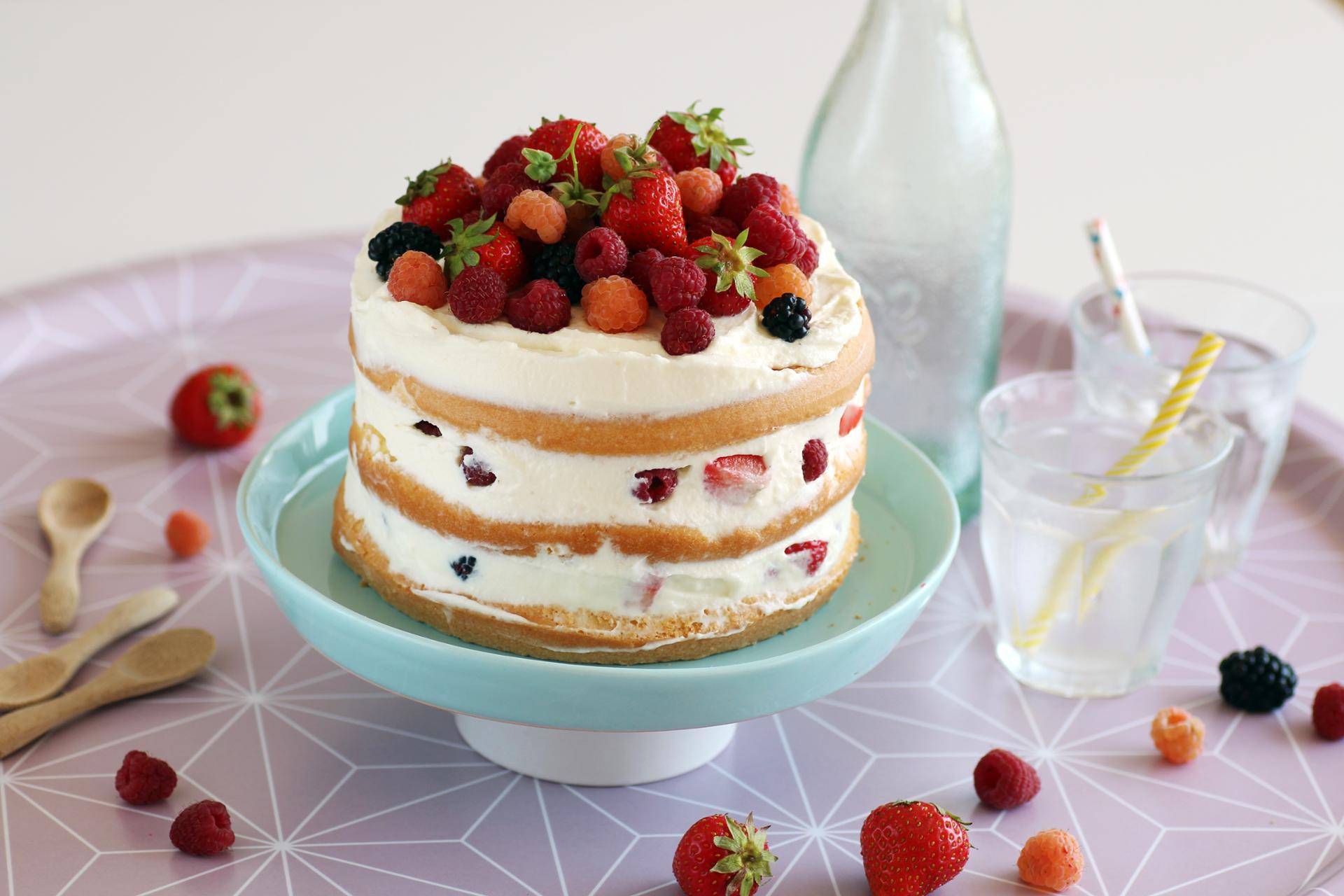 Naked cake aux fruits rouges - Recette Companion XL | Moulinex