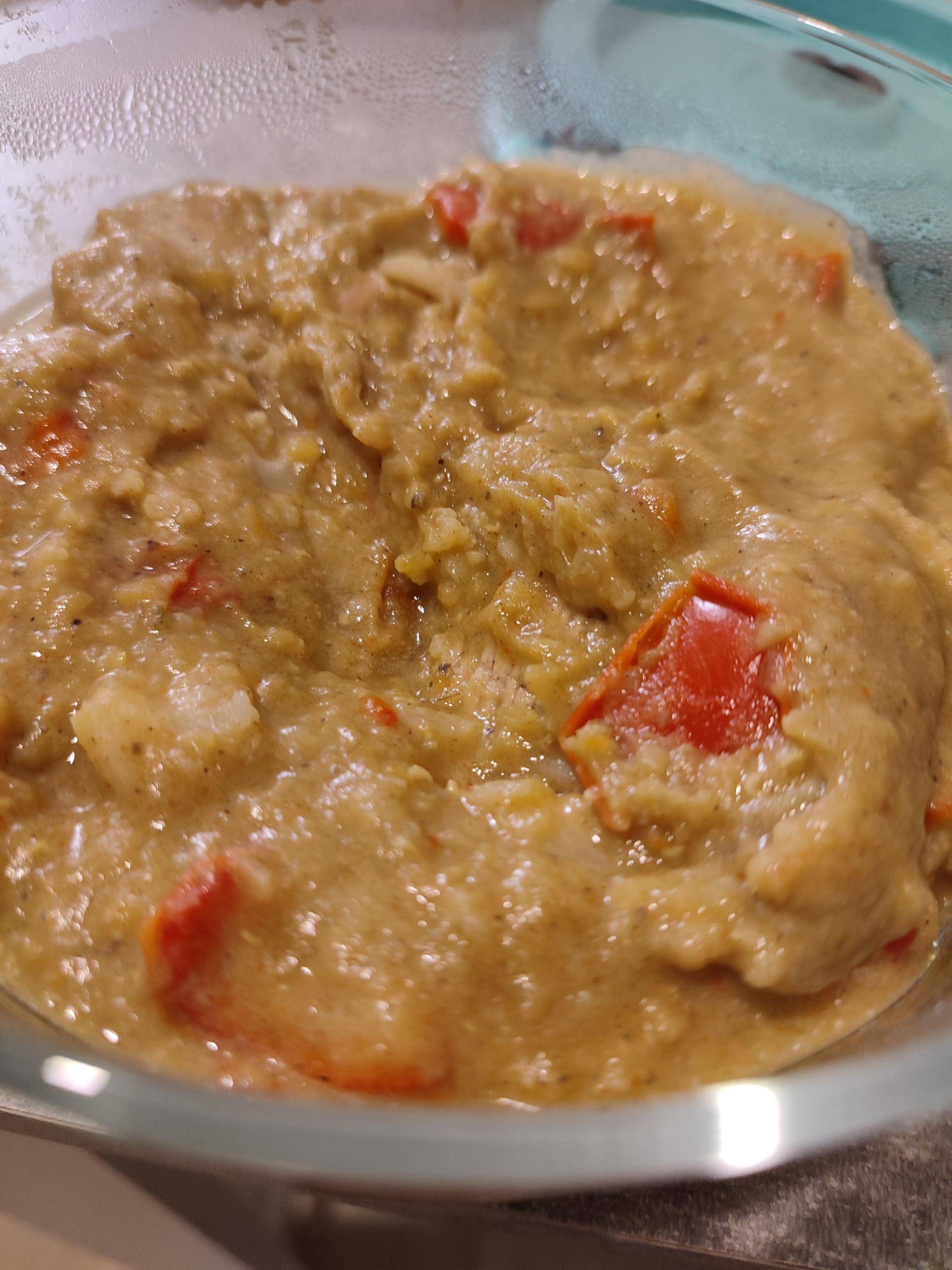 Purée de chou-fleur et poivron au garam masala - Recette Companion XL | Moulinex