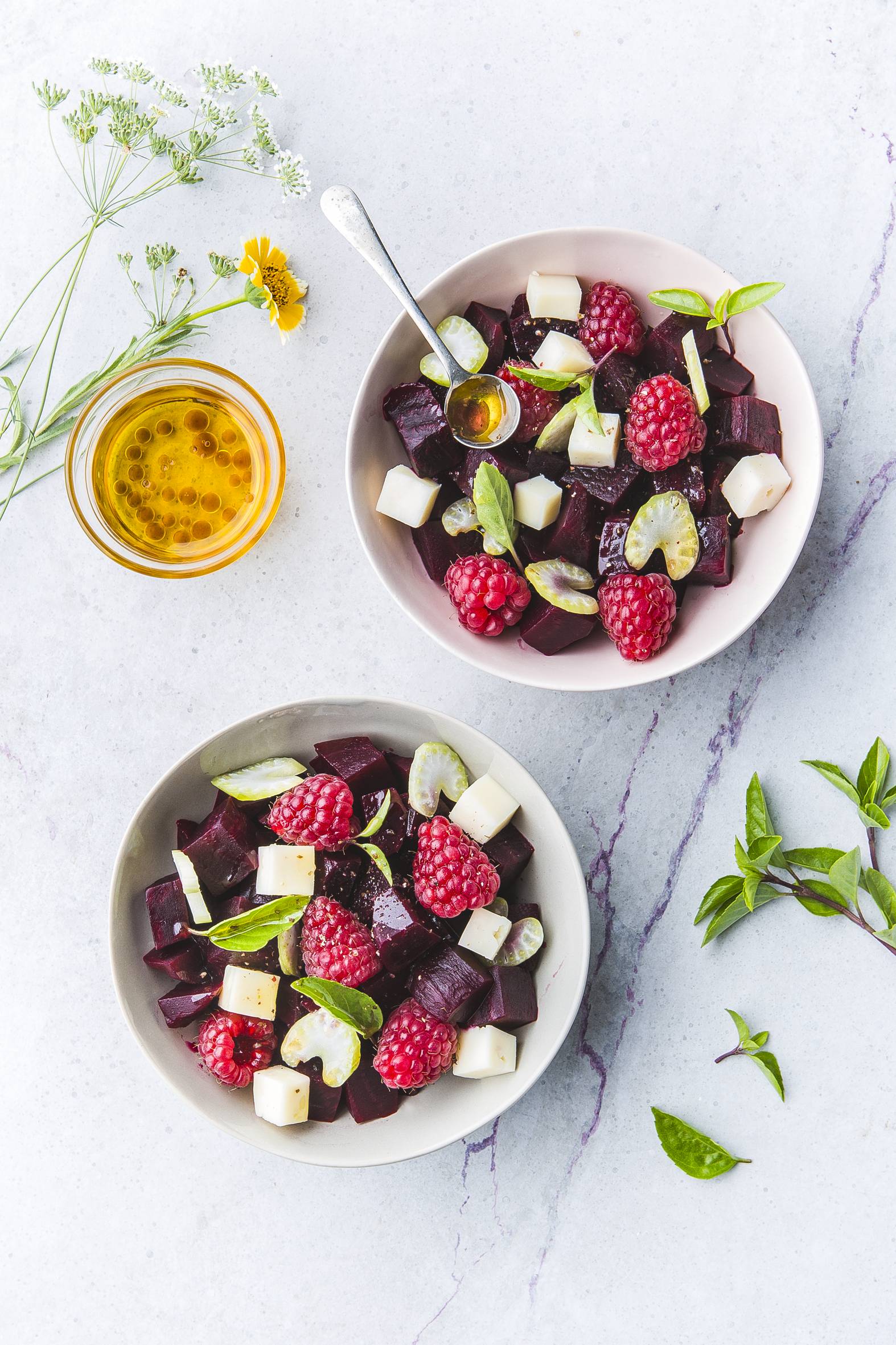Salade betterave et framboises - Recette Cookeo | Moulinex