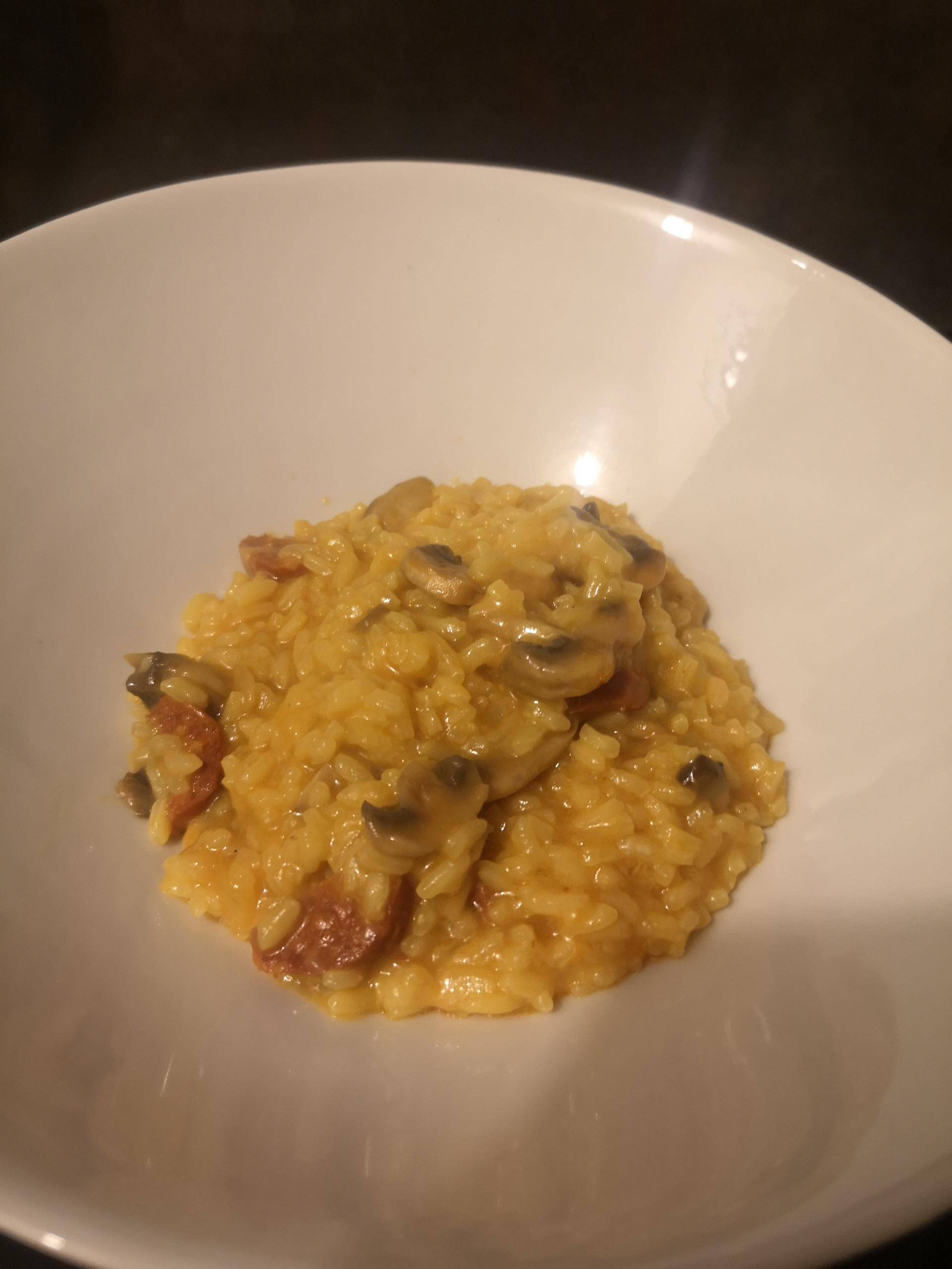 Risotto champignons, chorizo, safran, parmesan - Recepten Companion XL | Moulinex