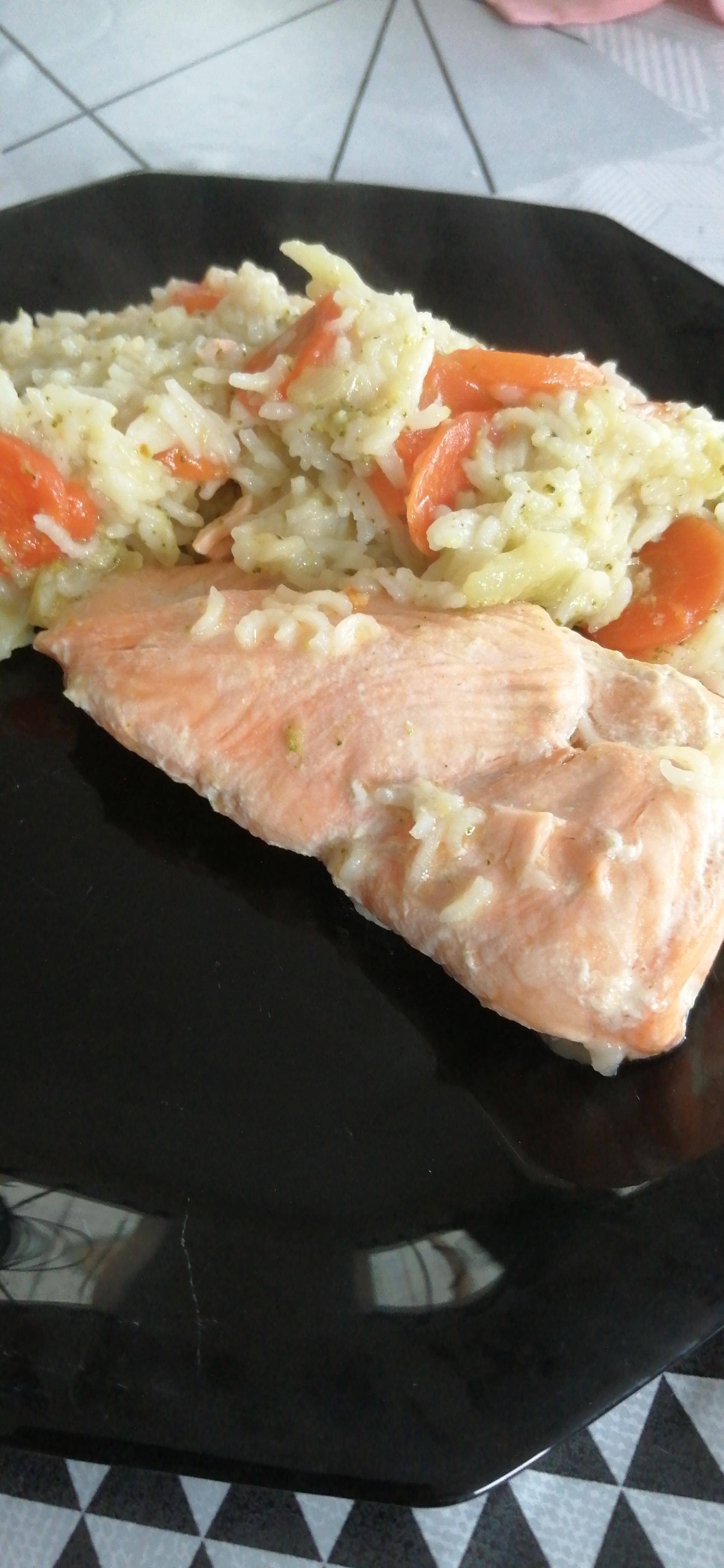 Poisson riz carottes et brocolis - Recette Cookeo V3 | Moulinex