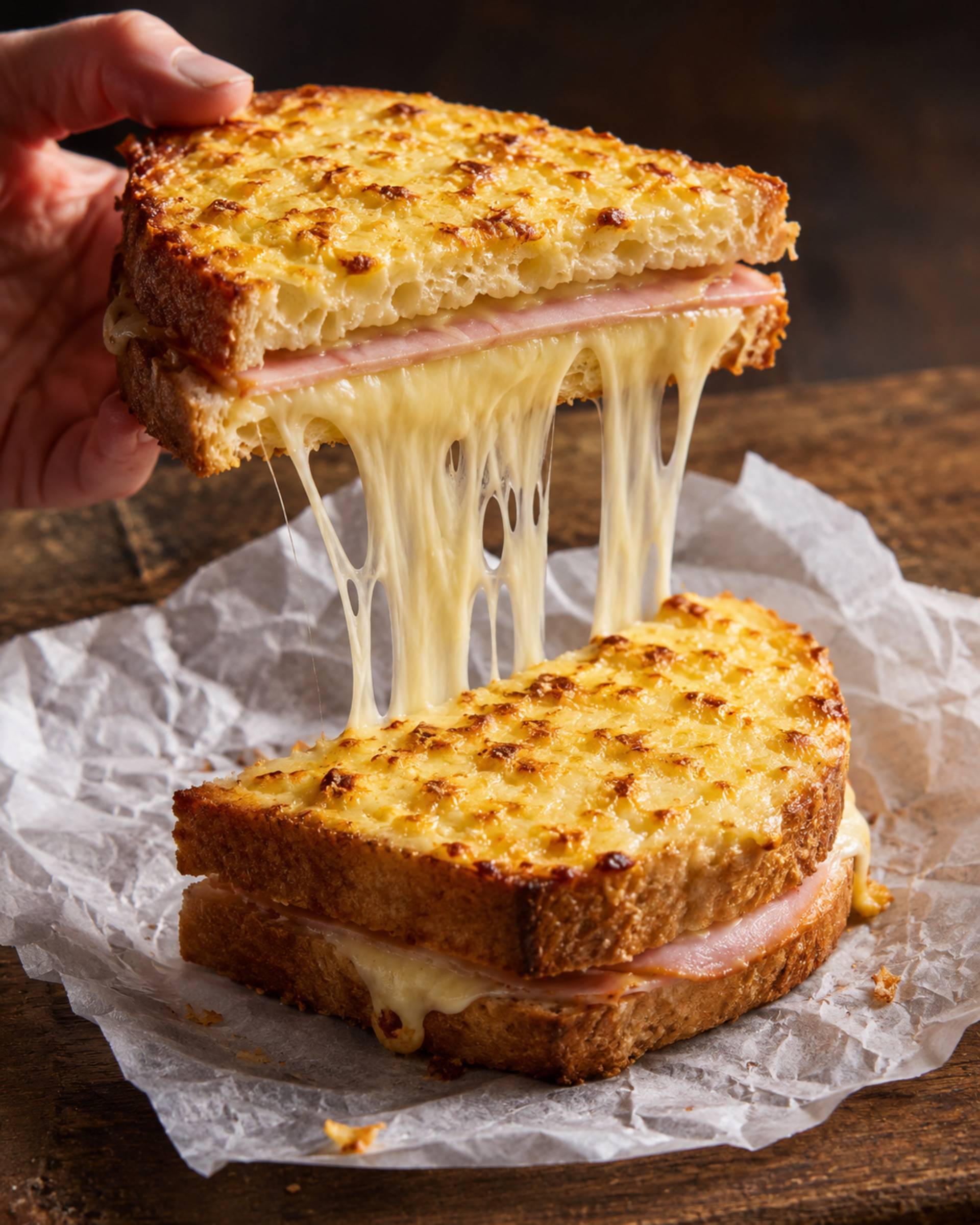 Grilled cheese au jambon - Recette Crisp&Go 3P | Moulinex