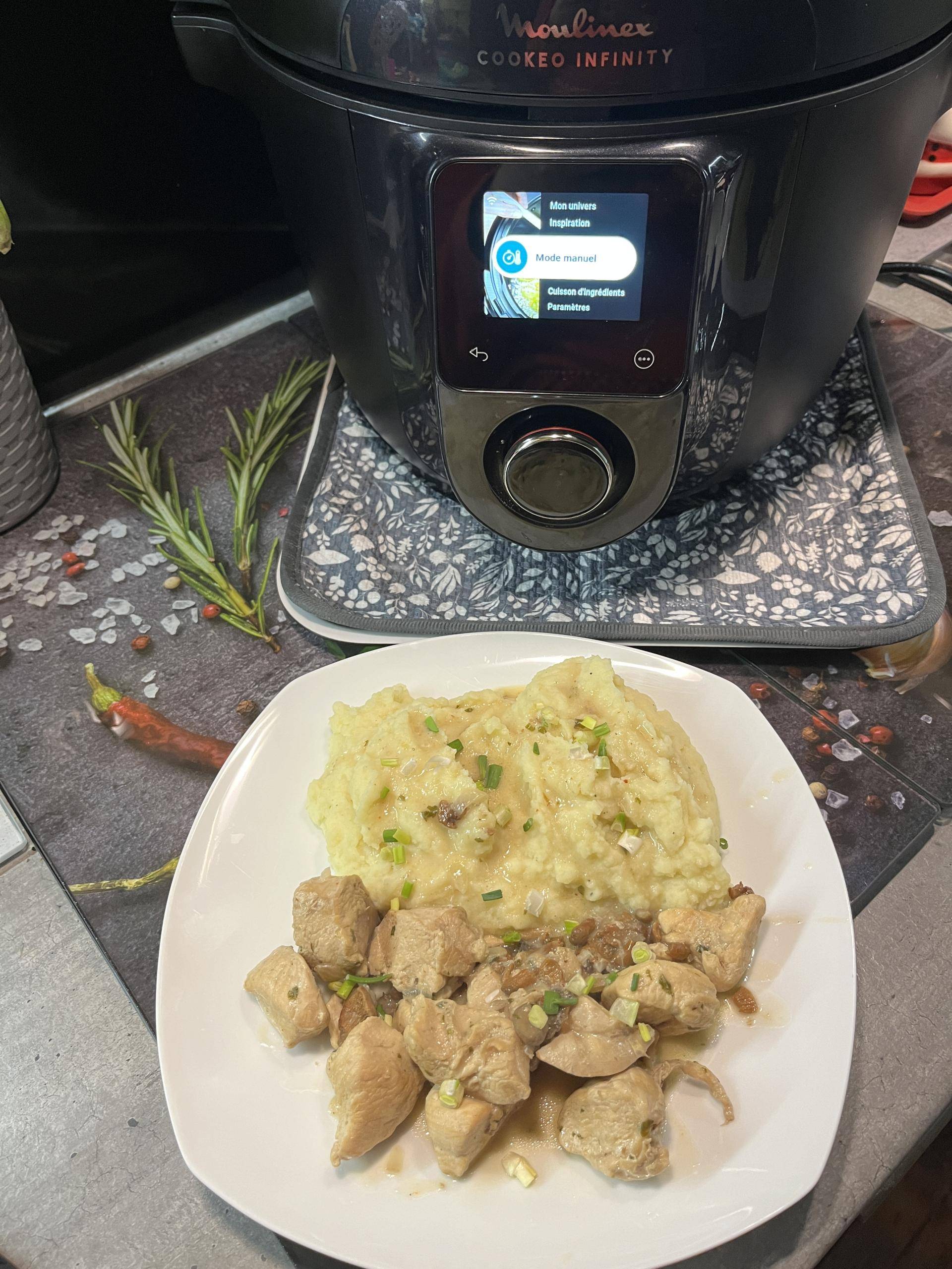 Poulet aux girolles - Recette Cookeo Infinity Autostir | Moulinex