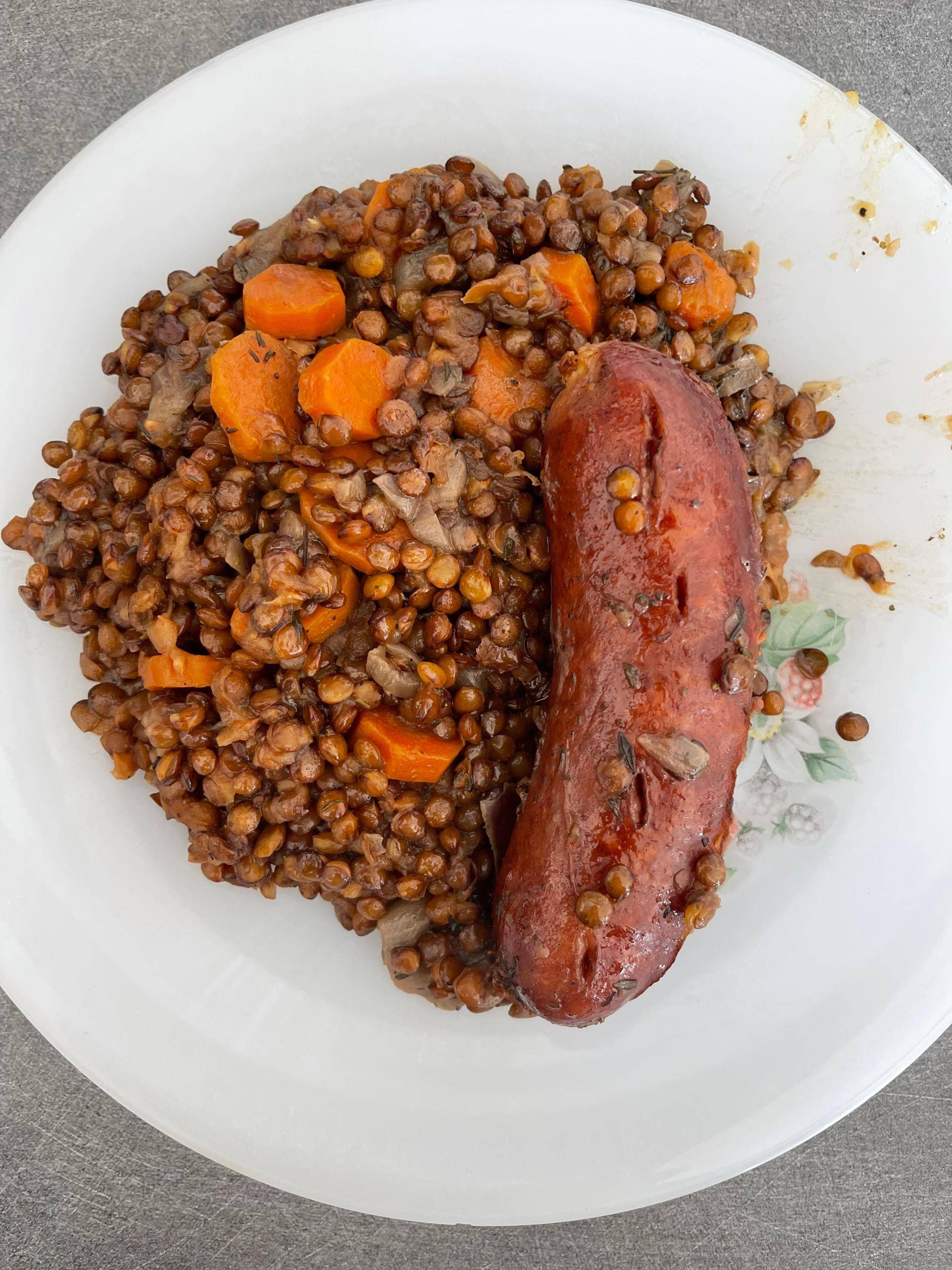 Saucisse lentilles de ma maman - Recepten Cookeo | Moulinex