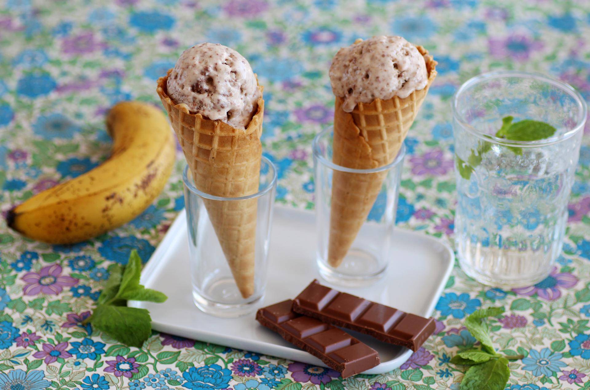Glace banane chocolat - Recette Companion Connect | Moulinex