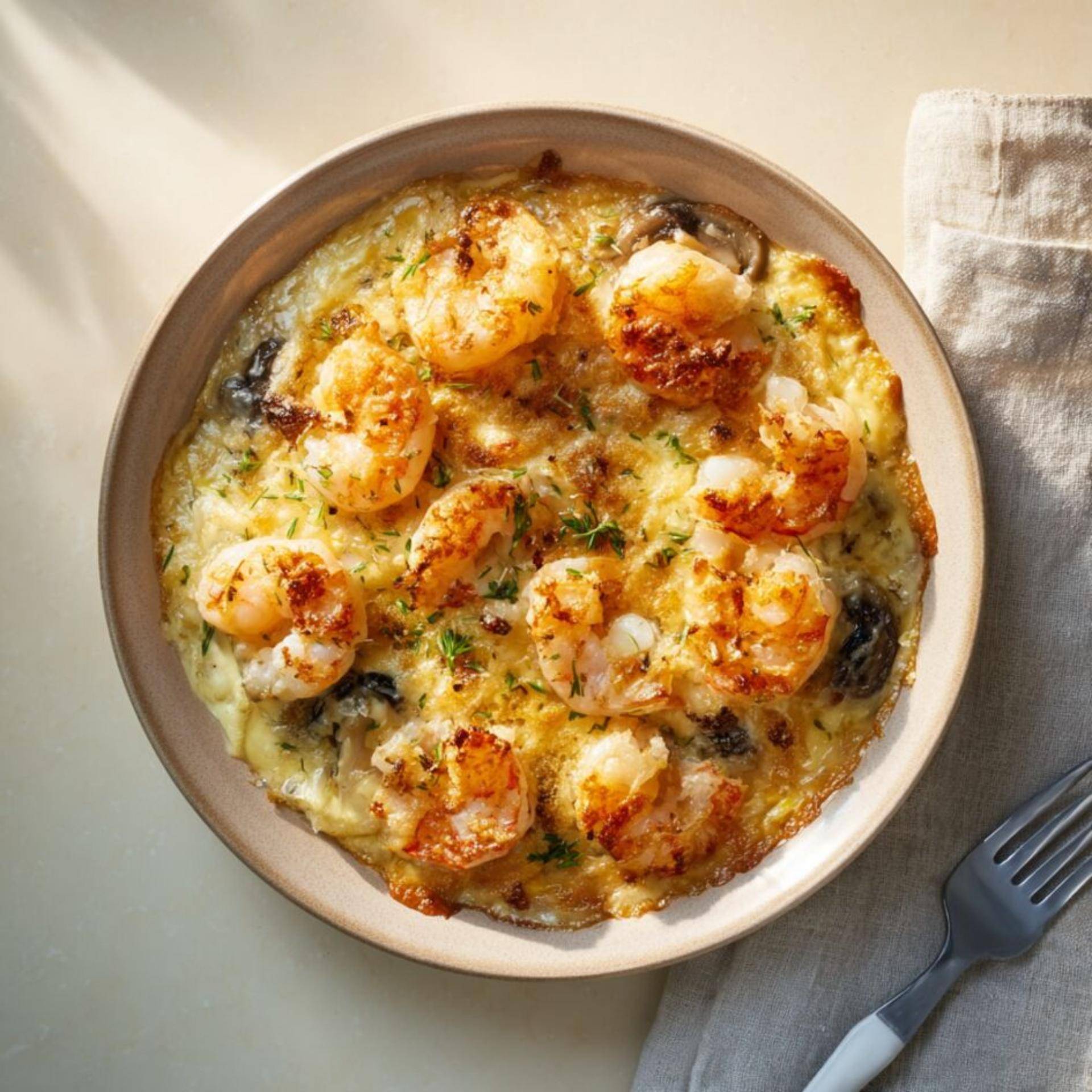 Gratin de fruits de mer - Recette Companion Connect | Moulinex