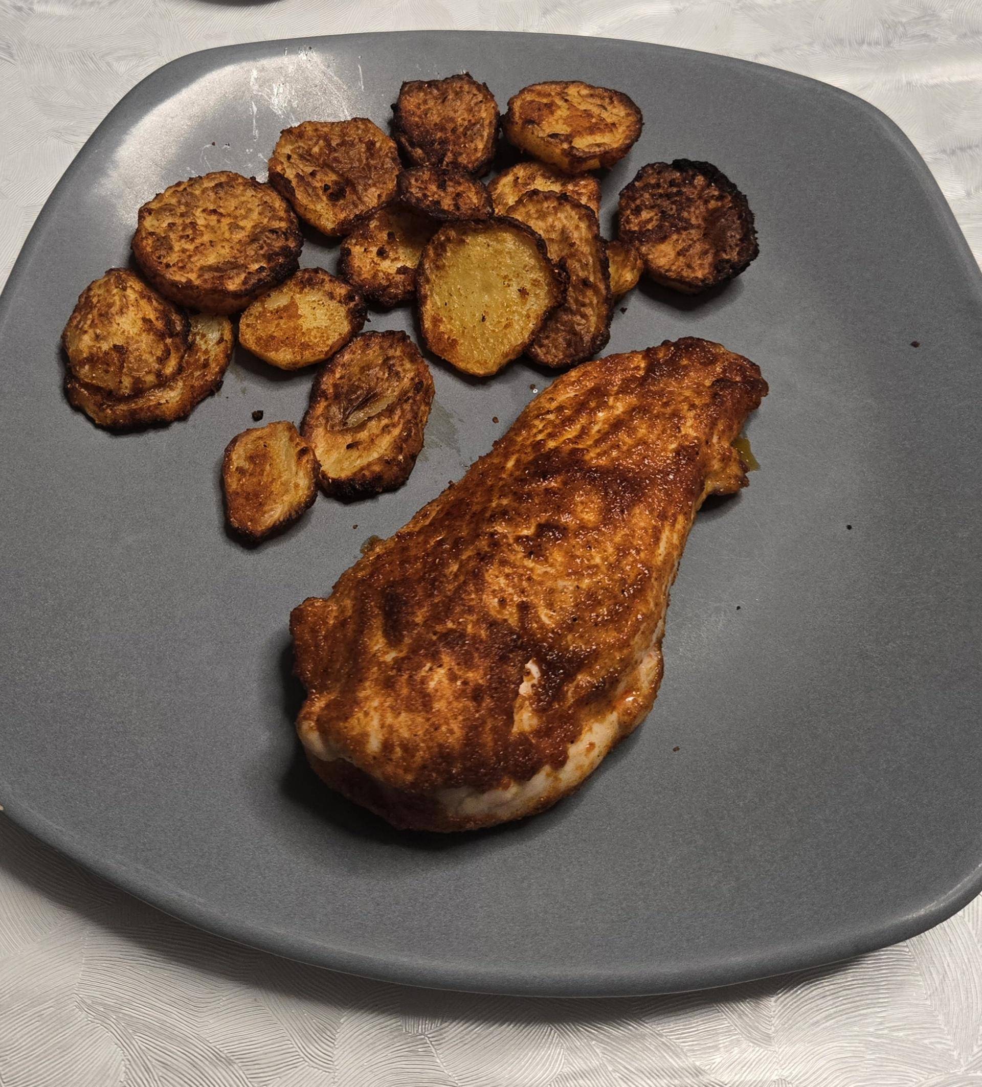 Poulet et pommes de terre rôti airfryer - Recette Cookeo Infinity Autostir | Moulinex