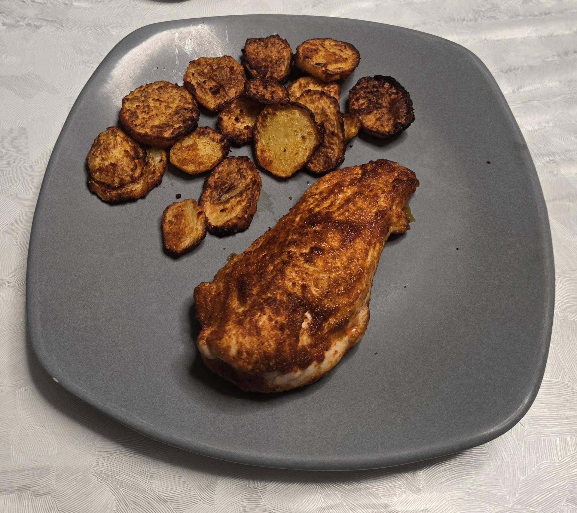 Poulet et pommes de terre rôti airfryer - Recette Cookeo Infinity Autostir | Moulinex