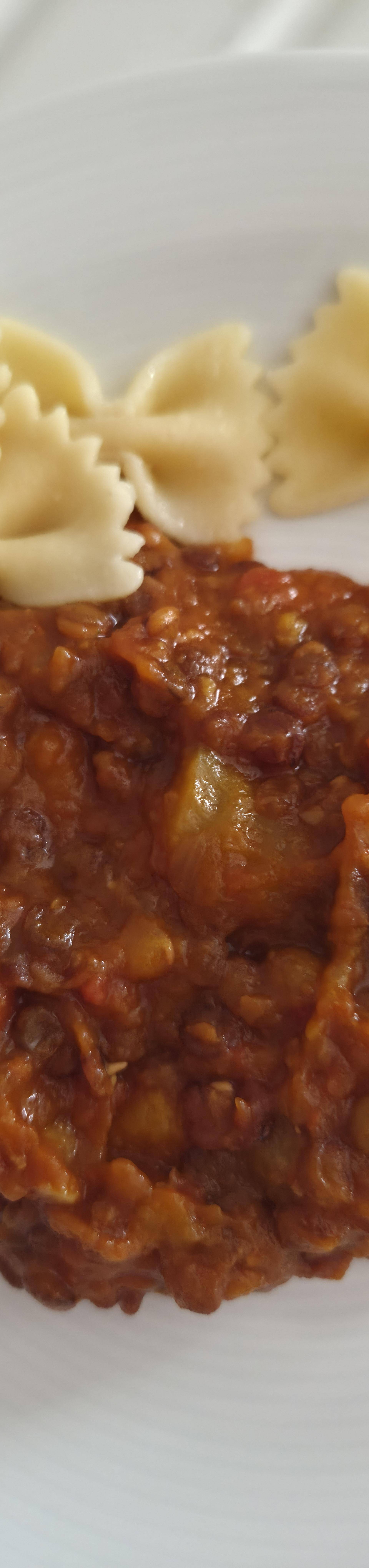 Bolognaise veggie de lentilles vertes - Recette Cookeo Infinity Autostir | Moulinex