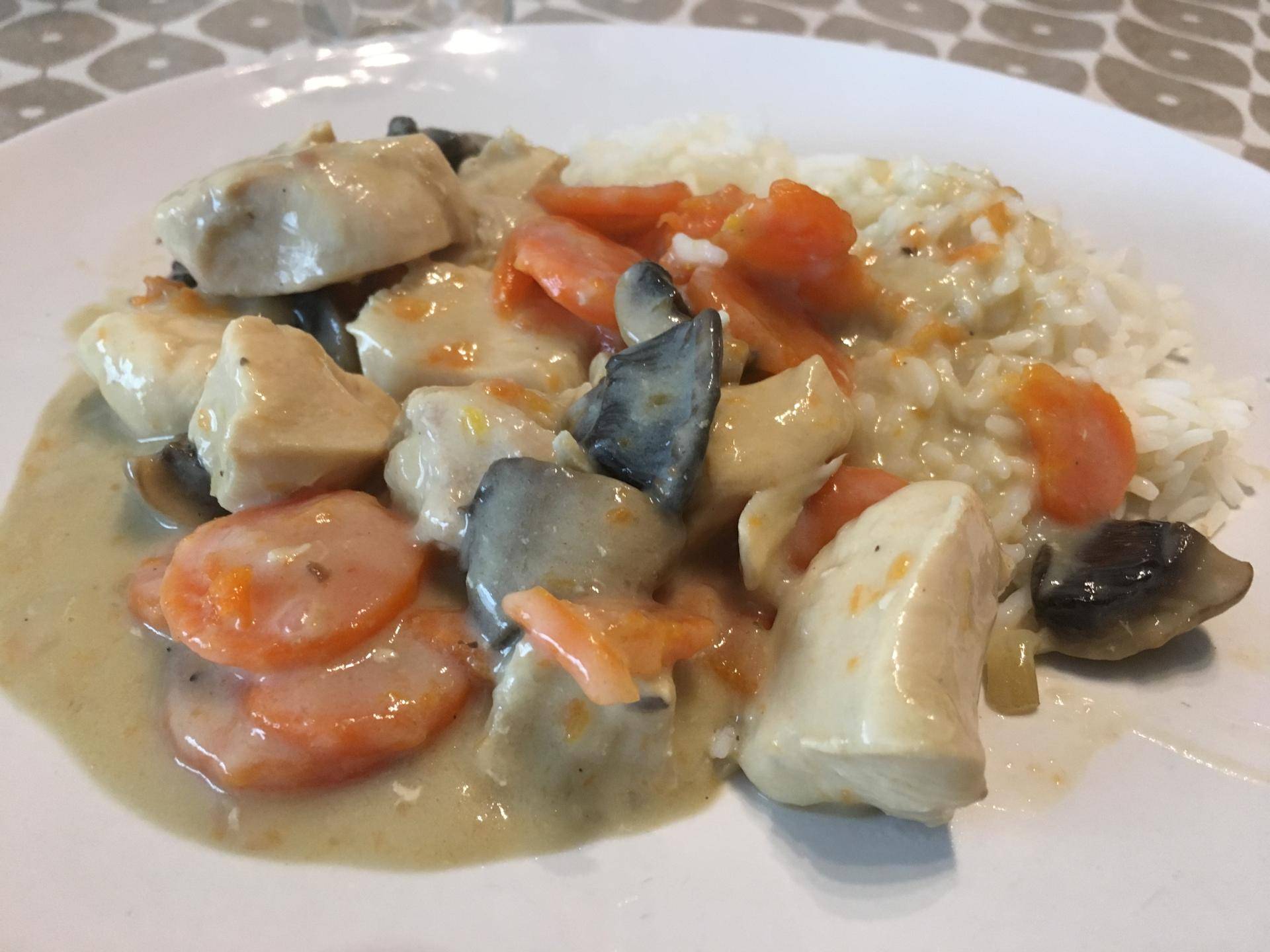 Blanquette de poulet légère - Recette Cookeo | Moulinex