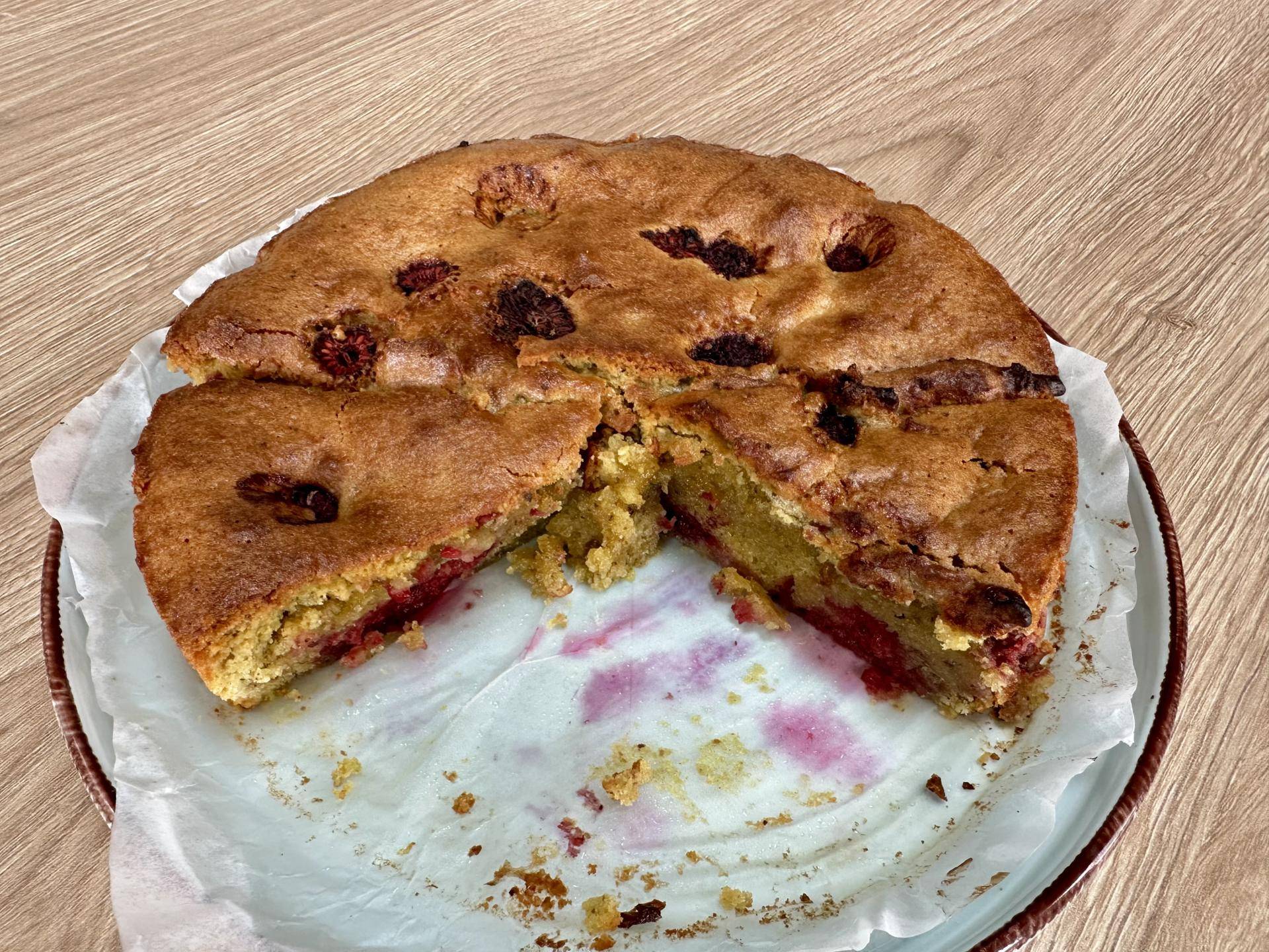 Cake fondant pistache framboise - Recette Dual Easy Fry Flex | Moulinex