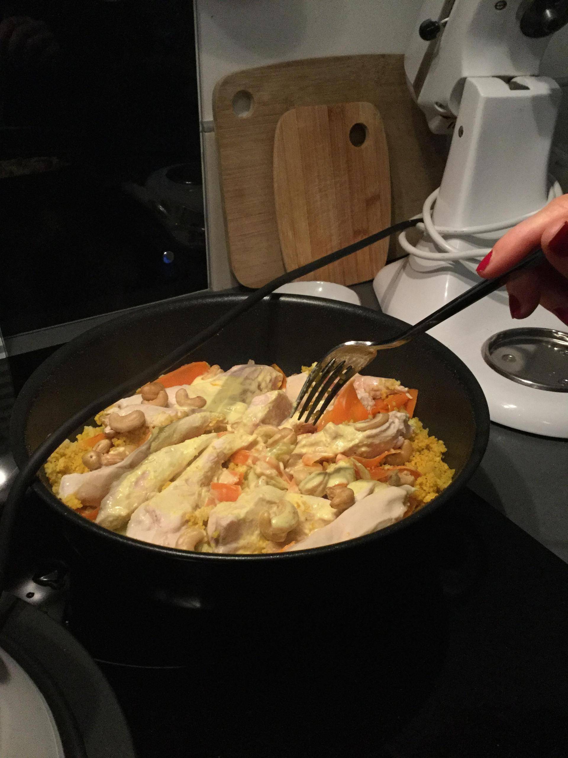 Filets poulet aux légumes et noix de cajou - Recette Cuiseur vapeur | Moulinex