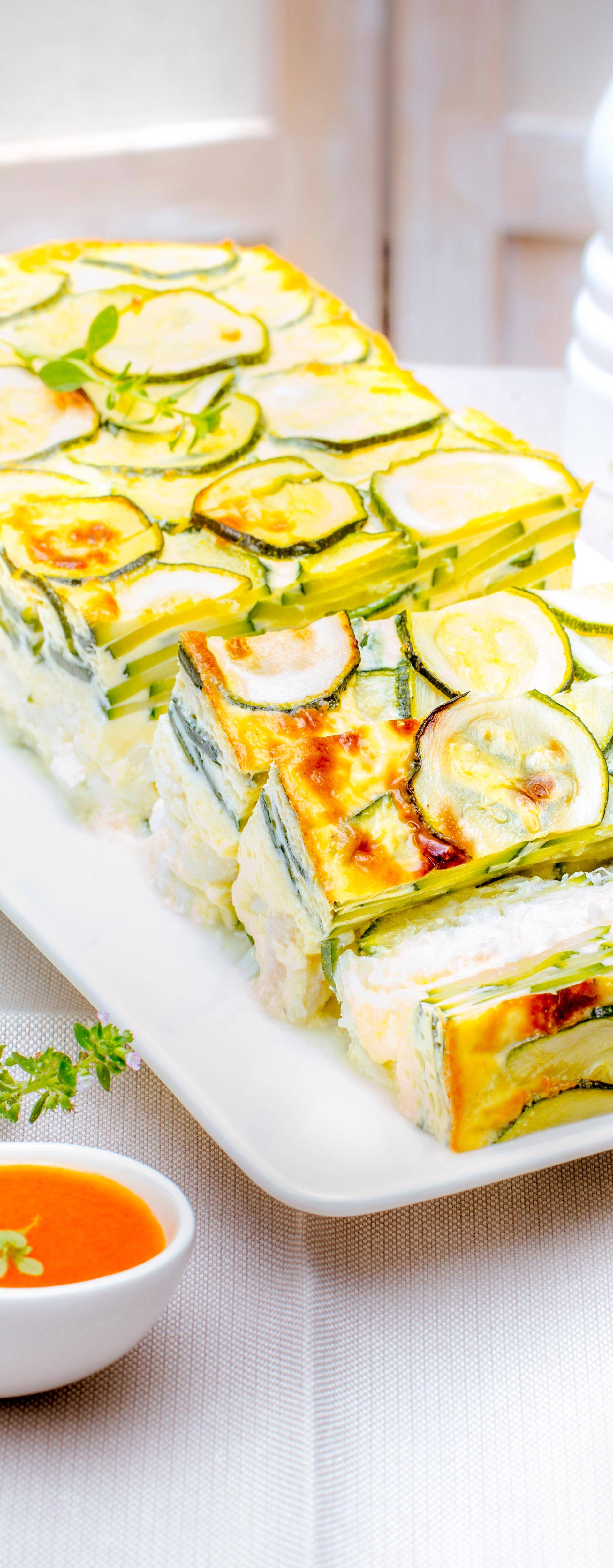 Millefeuille de courgettes, cabillaud et mozzarella - Recette Companion Connect | Moulinex