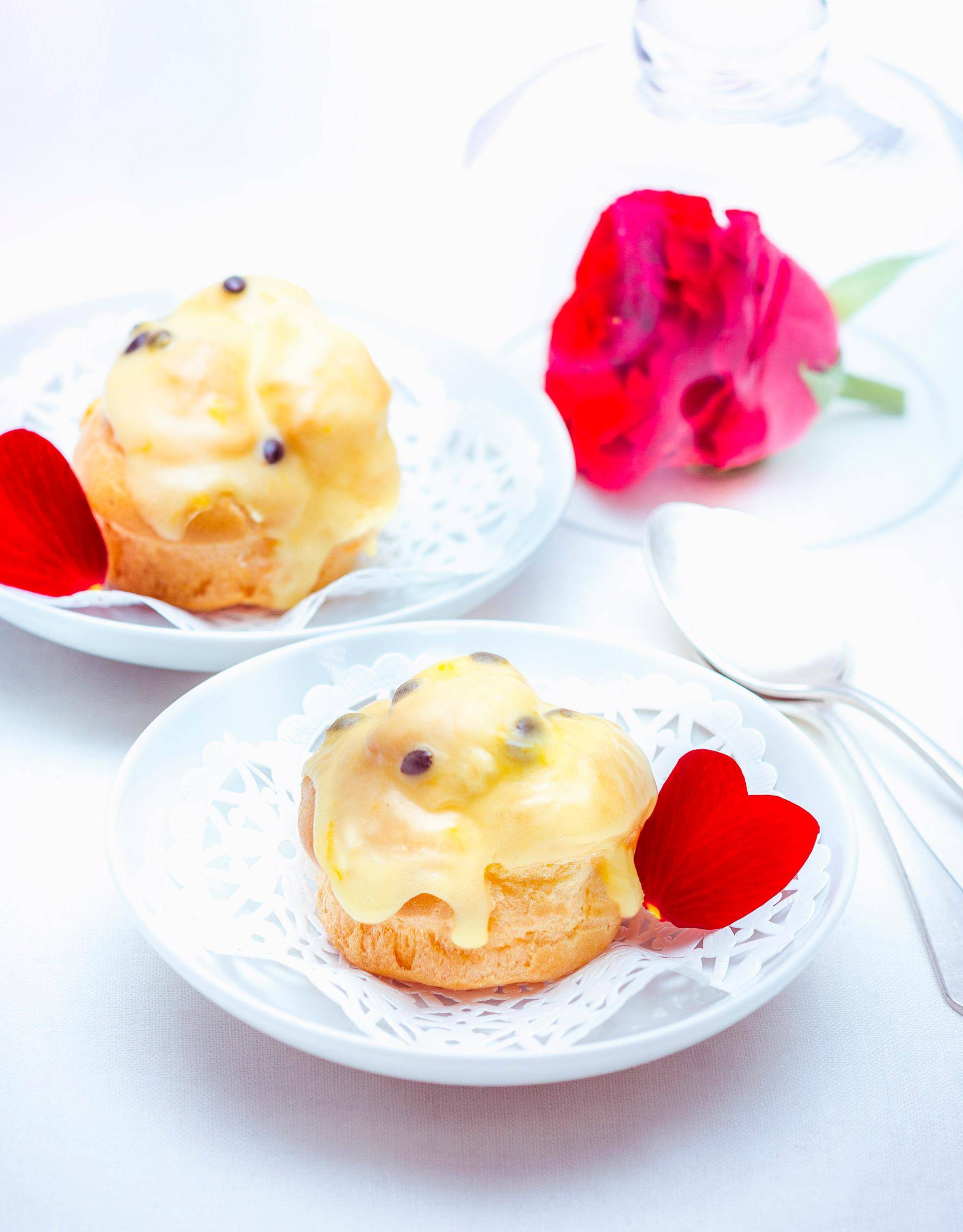 Petits choux à la crème et fruits de la passion - Recette Companion Connect | Moulinex