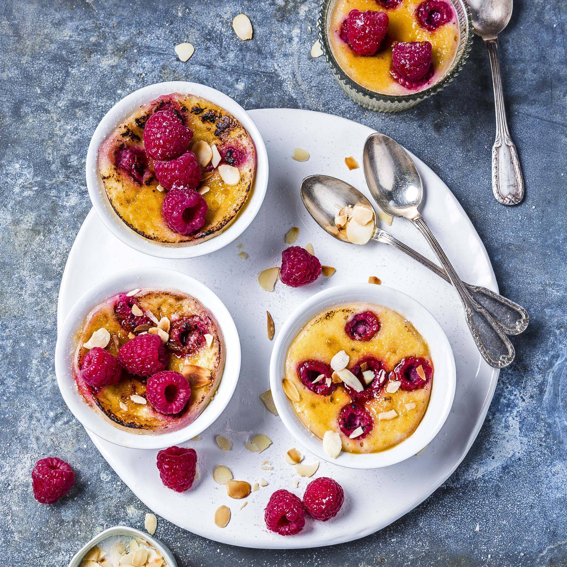 Crème aux amandes et framboises - Recepten Cuiseur vapeur | Moulinex
