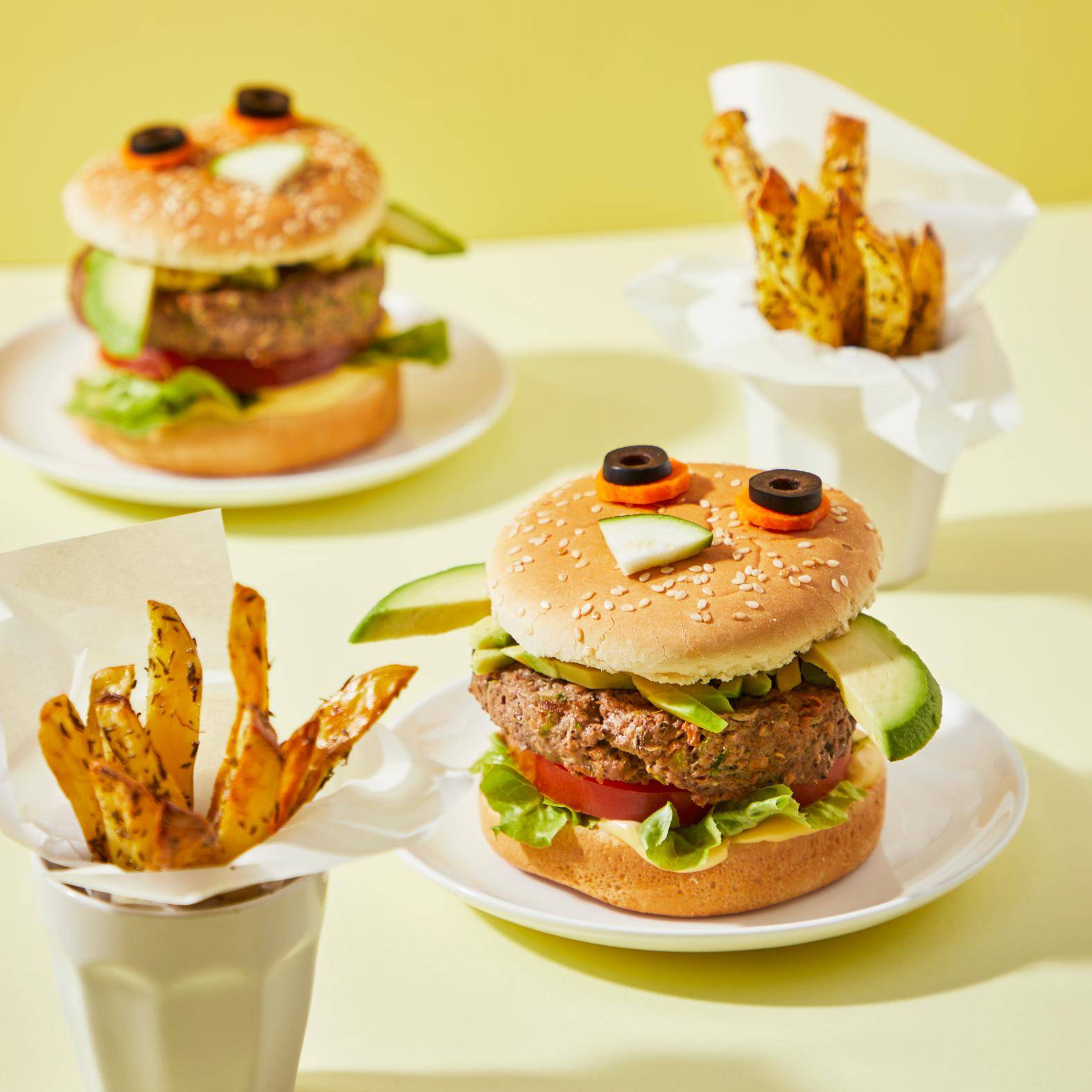 Veggieburger voor kinderen - Recepten Easy Fry Max | Moulinex