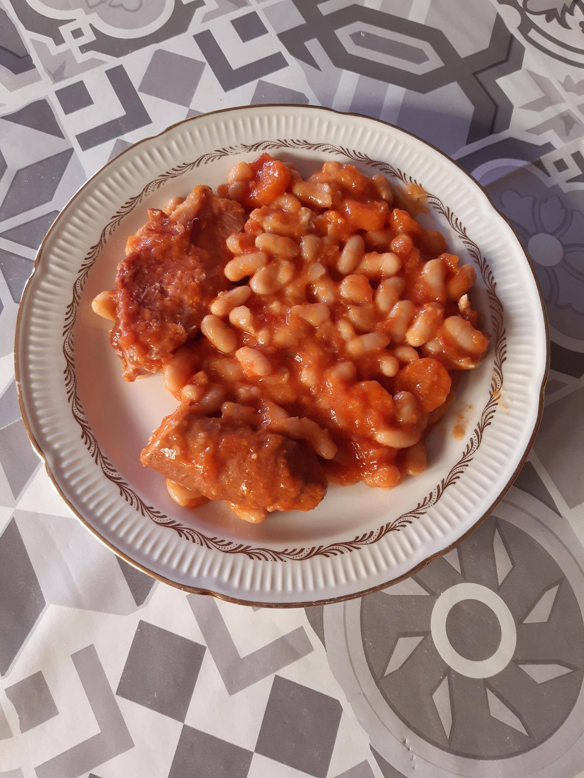 Haricots blancs tomates saucisses à cuire - Recepten Cookeo | Moulinex